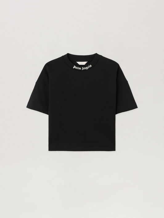 PALM ANGELS Overlogo Over T-Shirt NERO/BLACK PBAA002S26JER001