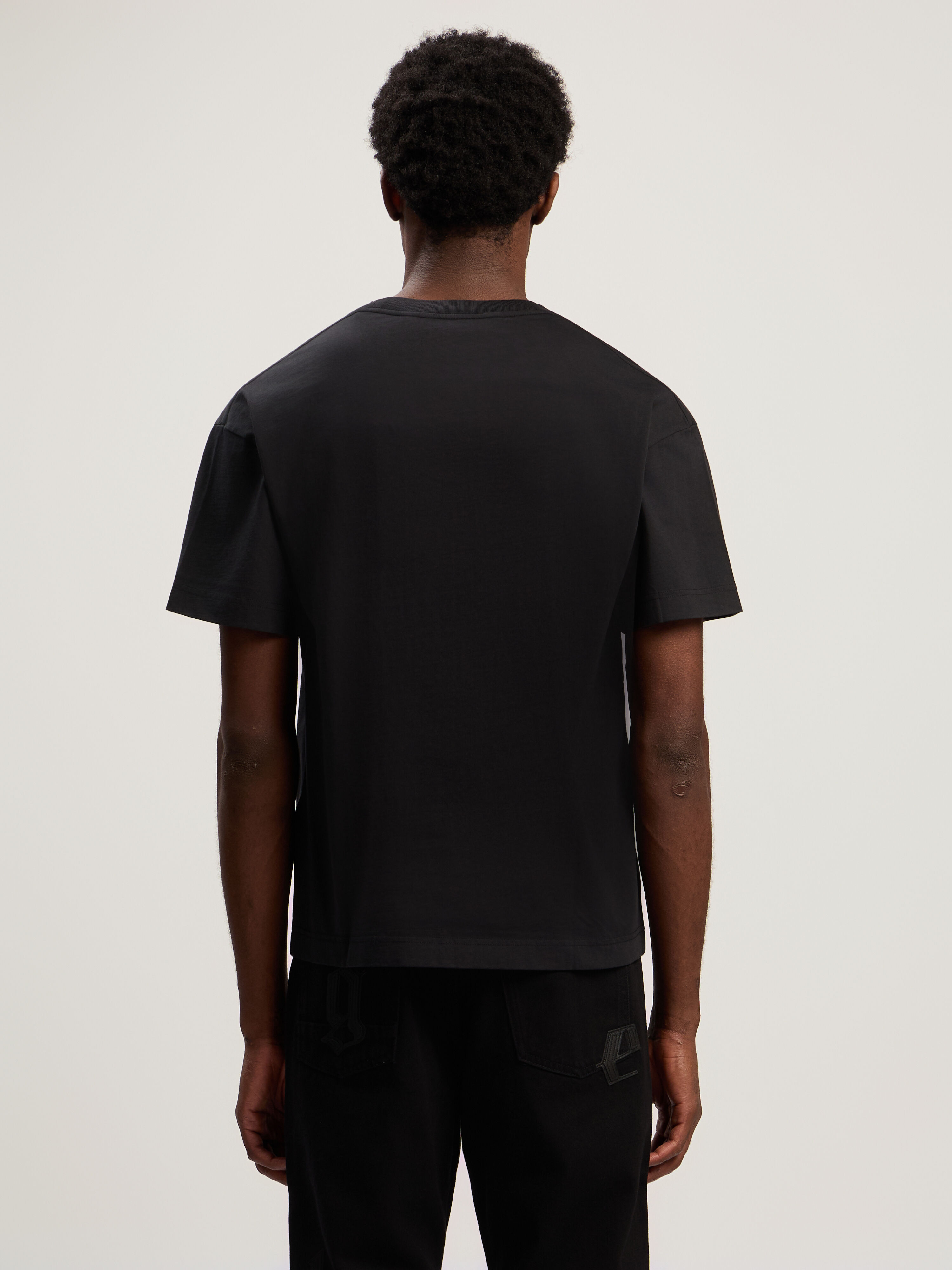 PALM ANGELS Paxlatimes Reg T-Shirt BLACK - MULTICOLOR PMAA109F25JER004