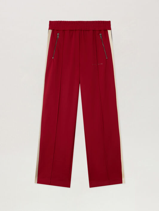 Classic Logo Zip-Up Track Pants PALM ANGELS Classic Logo Zip-Up Track Pants RED - OFF WHITE PMCJ04HF25FAB001