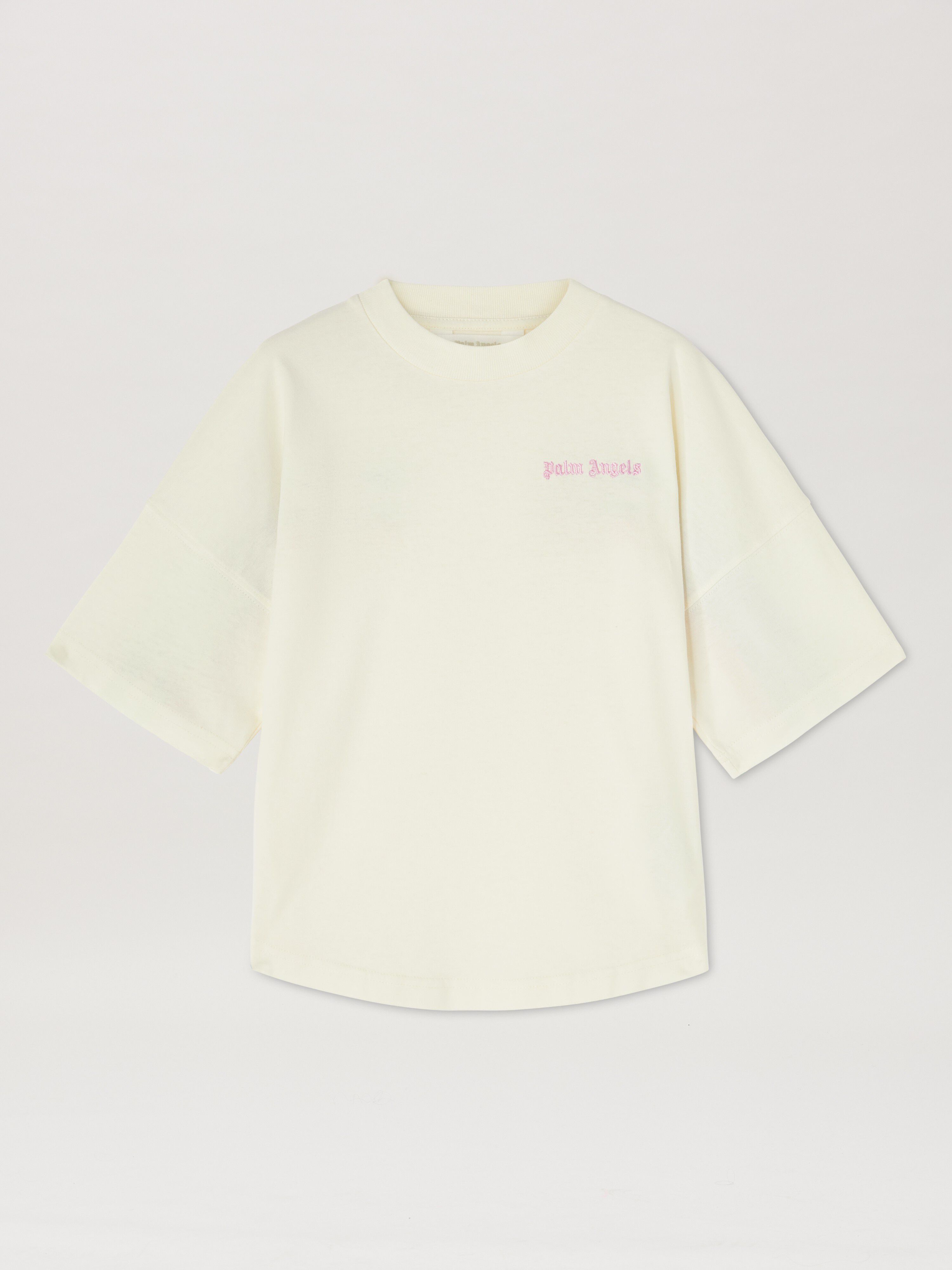 PALM ANGELS  Multicolor band T-shirt BUTTER ROSE PINK PGAA013S25JER001