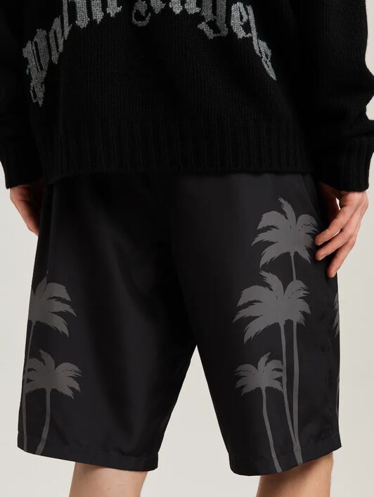PALMS SWIMSHORTS PALM ANGELS PALMS SWIMSHORTS BLACK - BLACK PMFD017S25FAB003