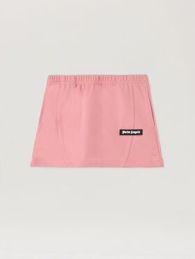 PALM ANGELS Pa Cut Mini Track Skirt ANTIQUE ROSE OFF WHITE PGCN002F25FAB001