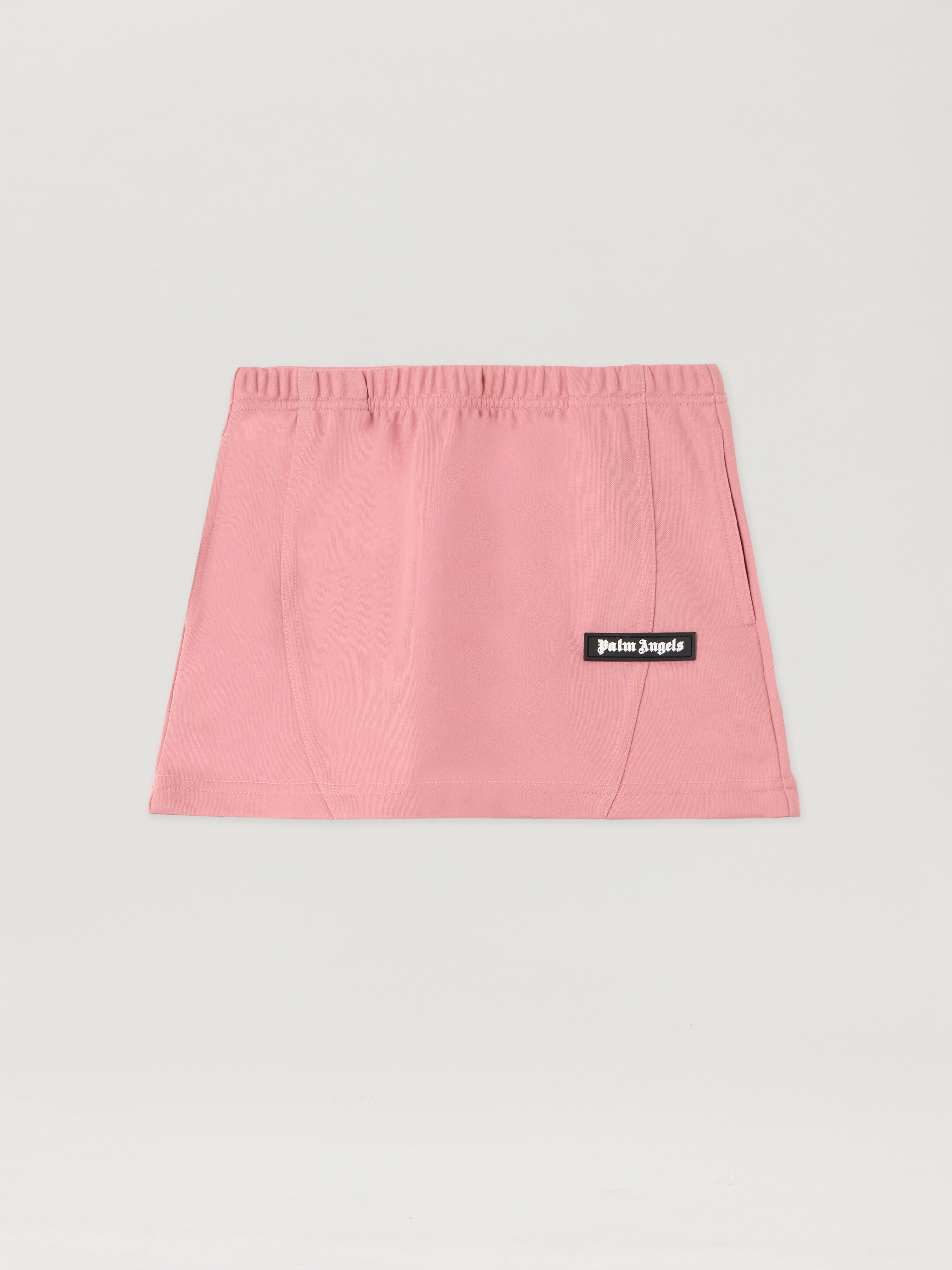 PALM ANGELS Pa Cut Mini Track Skirt ANTIQUE ROSE OFF WHITE PGCN002F25FAB001