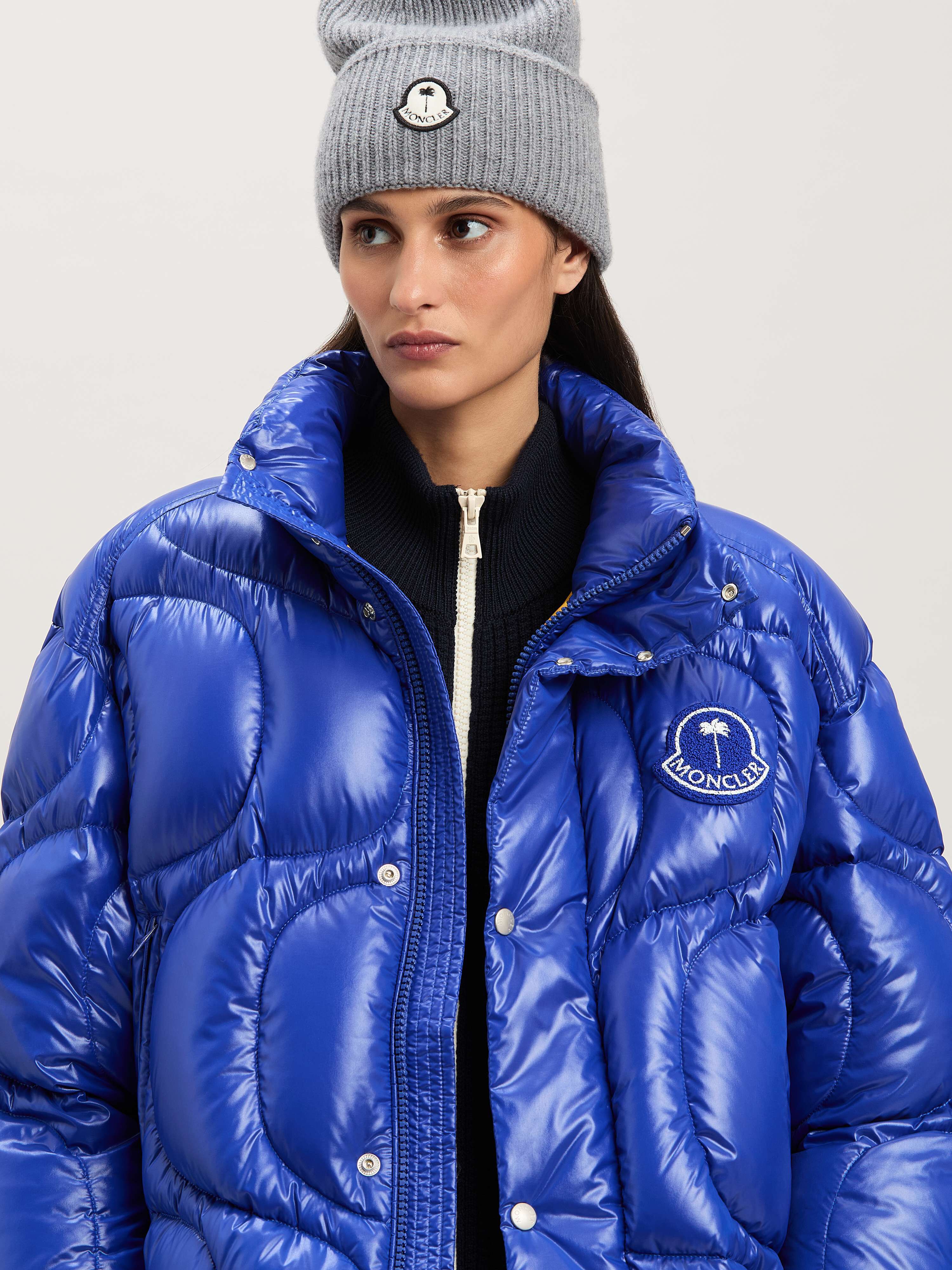 PALM ANGELS  Haunani Daunenjacke Moncler x Palm Angels BLUE - BLUE PMEJ006T25FAB001