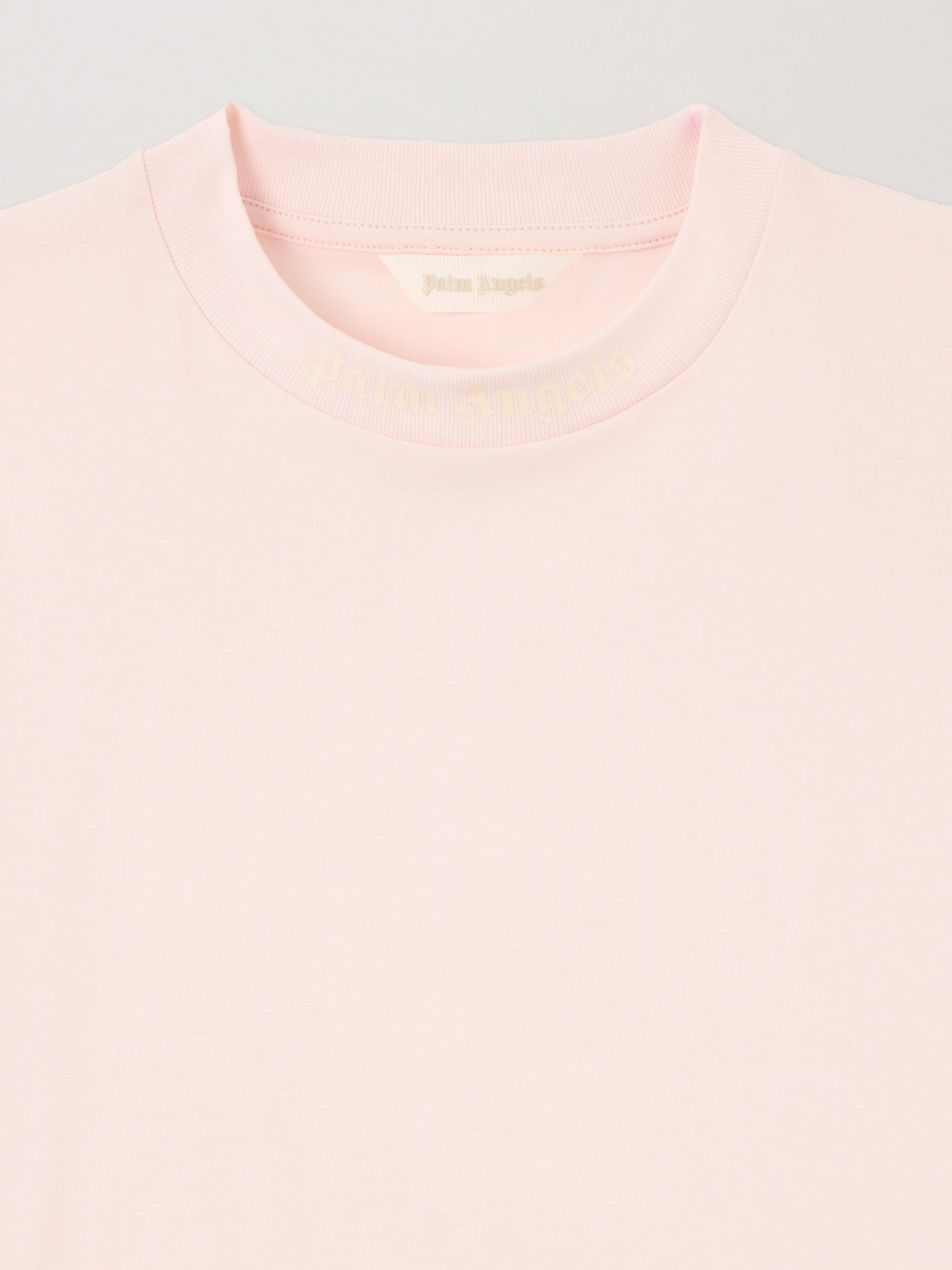 PALM ANGELS Overlogo Over T-Shirt ROSA/PINK PGAA001S26JER001