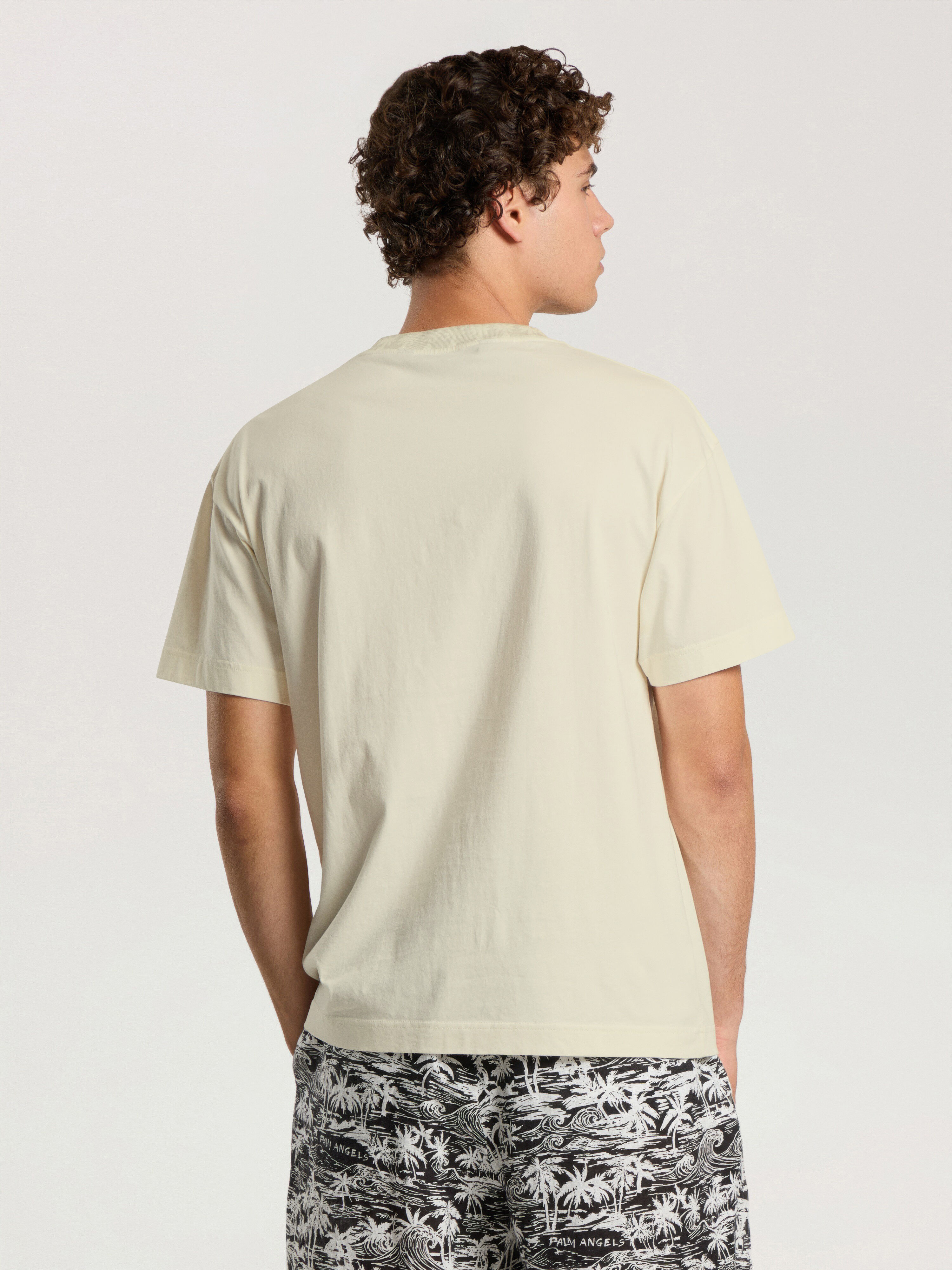 T-Shirt Palm PALM ANGELS T-Shirt Palm OFF WHITE - LIGHT GREY PAMAA08F26JR01