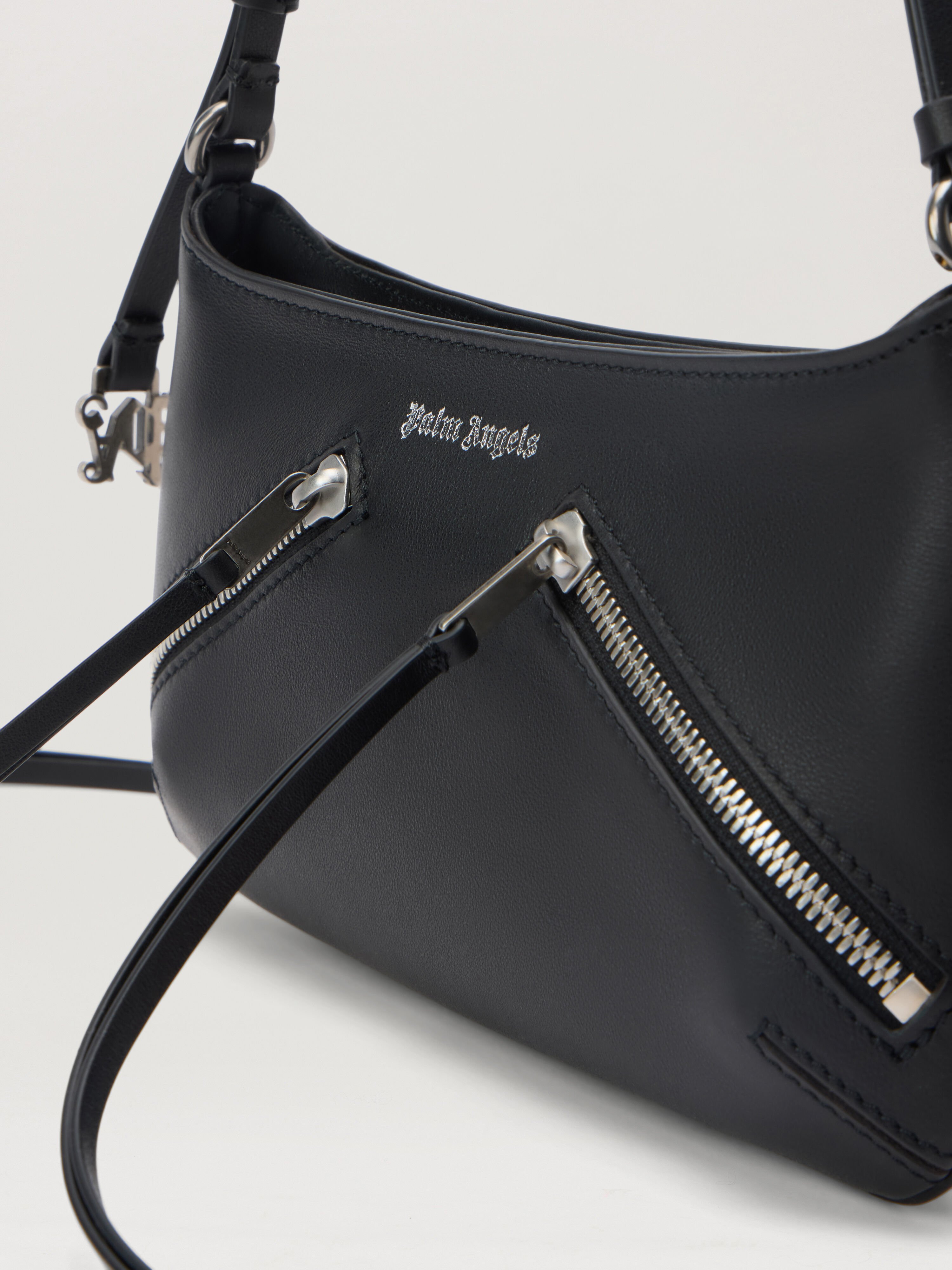 Zip-Up Giorgina Bag in BLACK - BLACK for Women | Palm Angels®