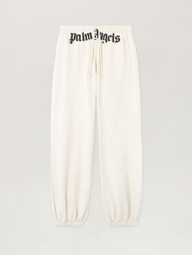 Waist Logo Sweatpants PALM ANGELS Waist Logo Sweatpants OFF WHITE BLACK PMCH025S26FLE001