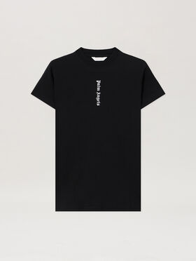 PALM ANGELS Classic Overlogo Tee Dress BLACK WHITE PGDB002C99JER001
