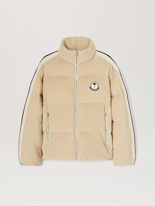 PALM ANGELS  Abrolhos down jacket Moncler x Palm Angels BEIGE - WHITE PMEJ008T25FAB001