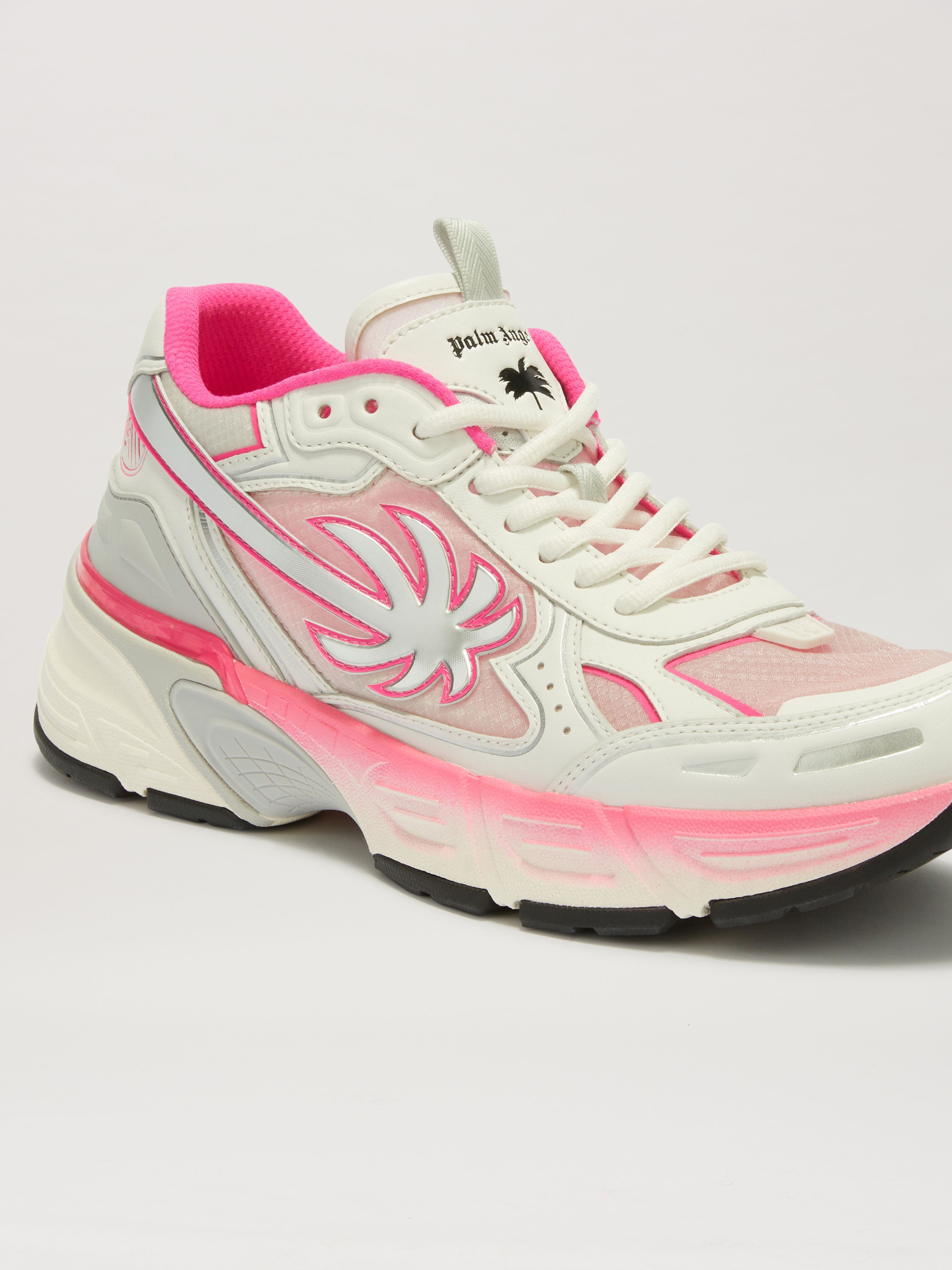 PALM ANGELS  PA 4 Fluo Sneaker FUCHSIA FLUO - SILVER PMIA102S25FAB002