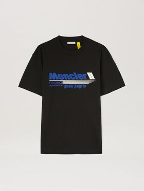 PALM ANGELS  Racing T-shirt Moncler x Palm Angels NERO - BLU PMAA107T25JER001