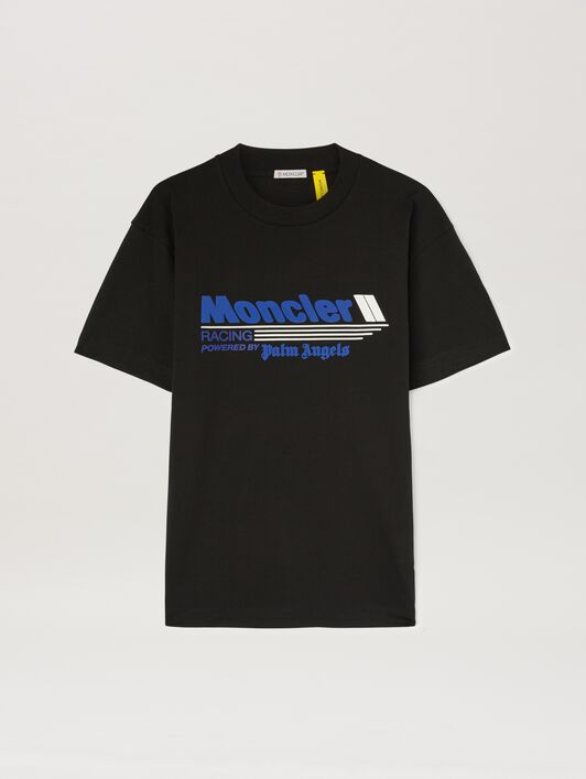 PALM ANGELS  Racing T-shirt Moncler x Palm Angels NERO - BLU PMAA107T25JER001