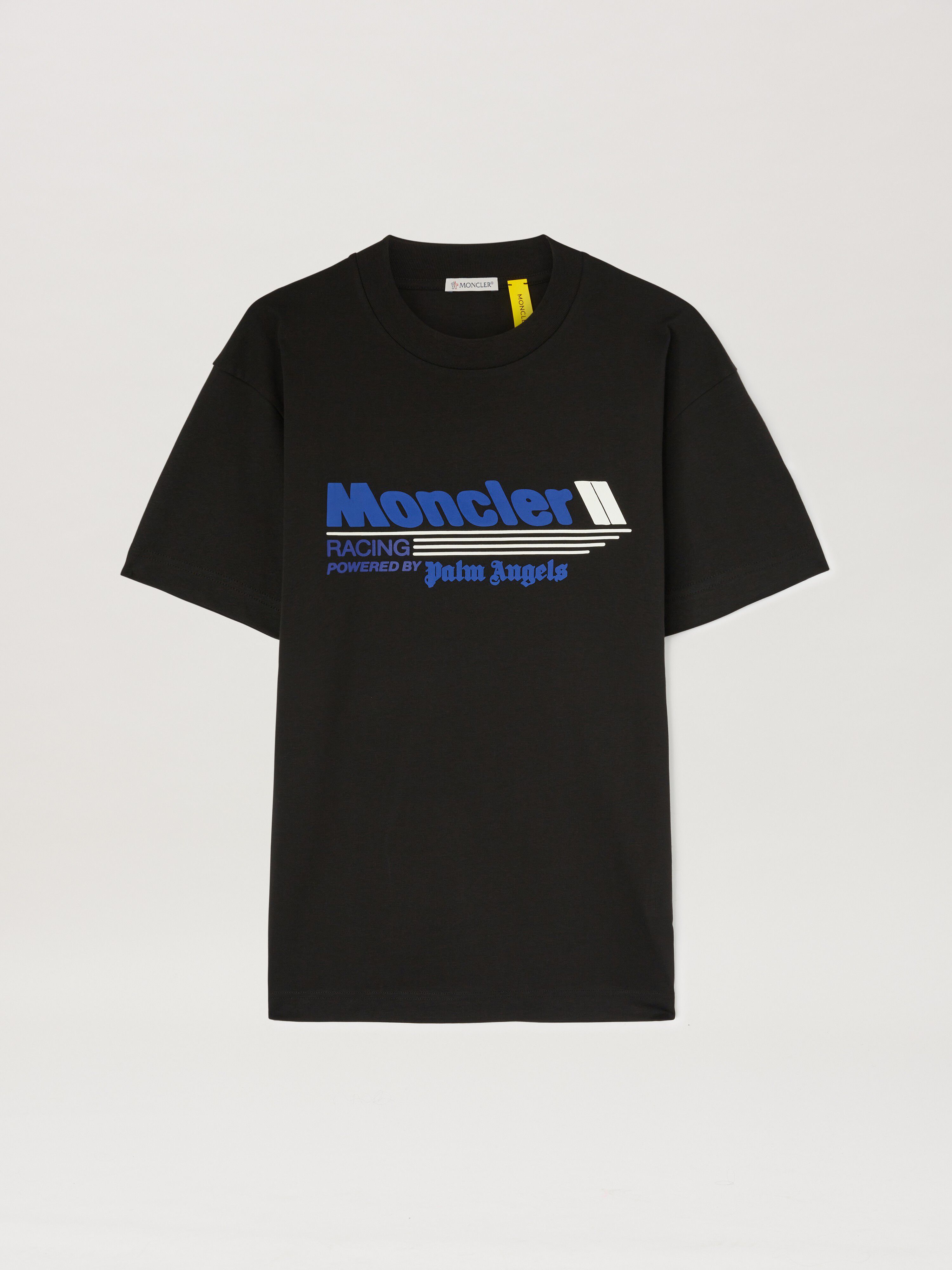 PALM ANGELS  Racing T-shirt Moncler x Palm Angels NERO - BLU PMAA107T25JER001