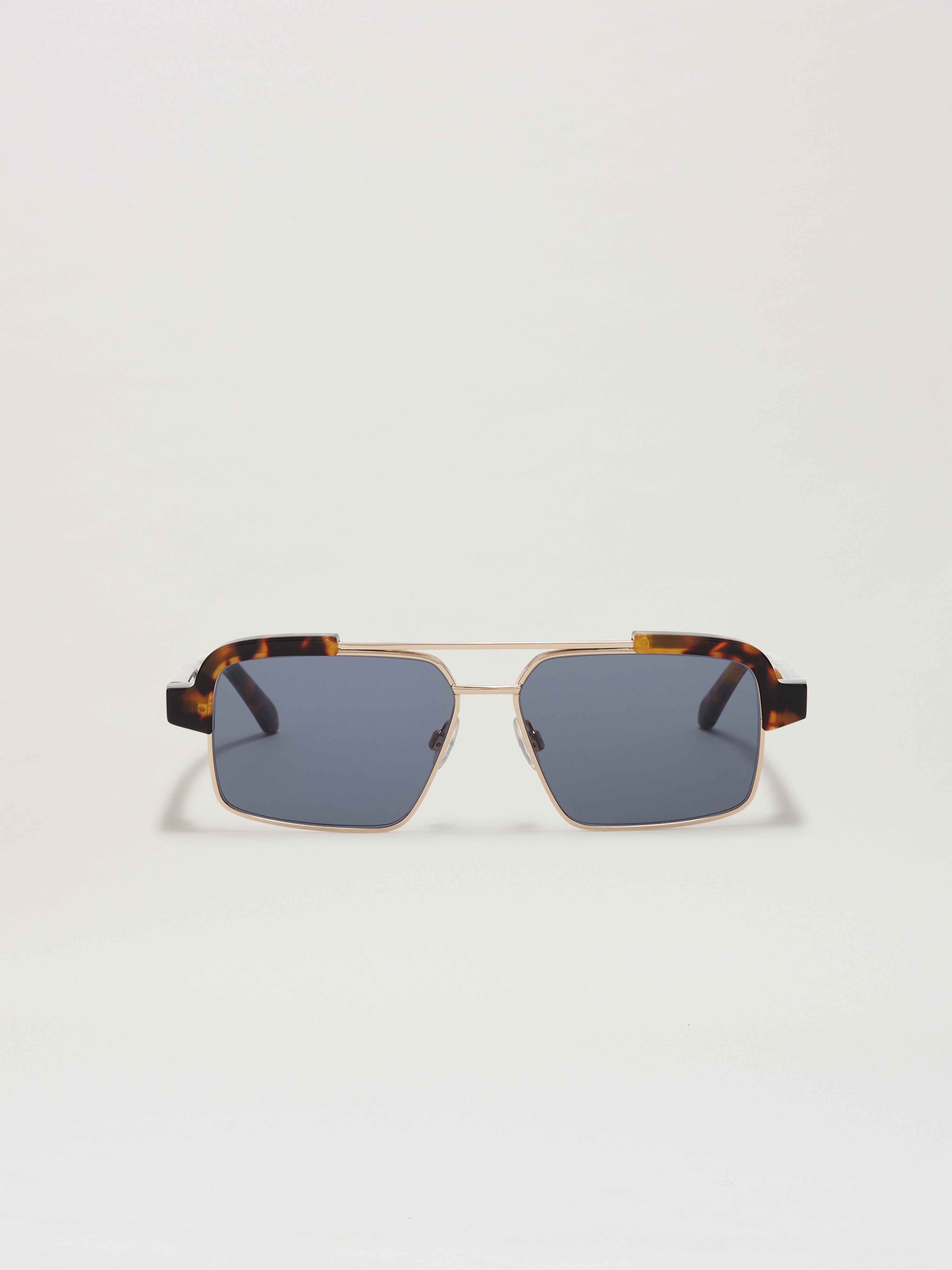 PALM ANGELS  Panorama sunglasses HAVANA - BLUE PERI10DS25PLA001