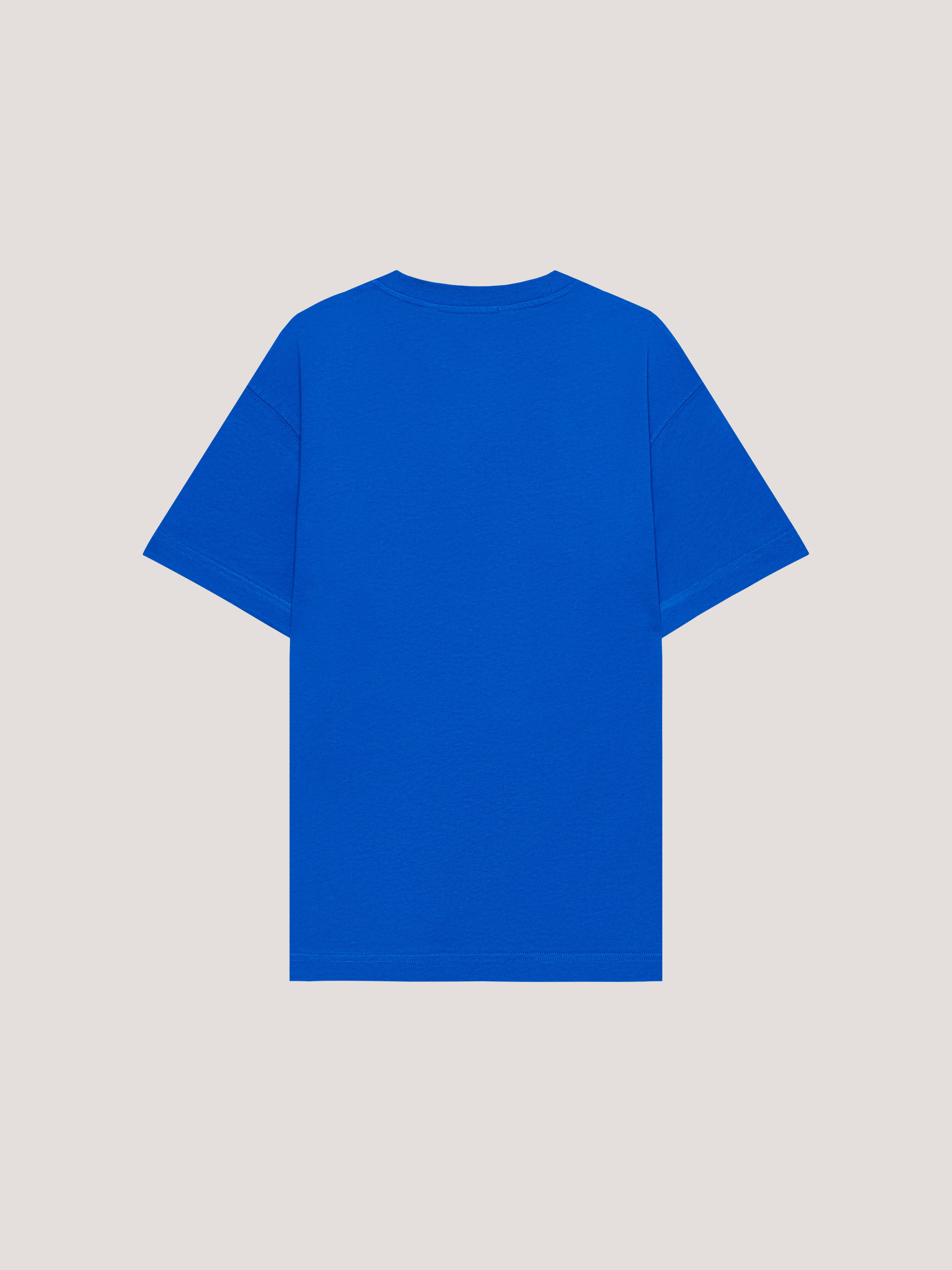 PALM ANGELS Spray City Los Angeles T-Shirt Blu/White PMAA109T26JER001