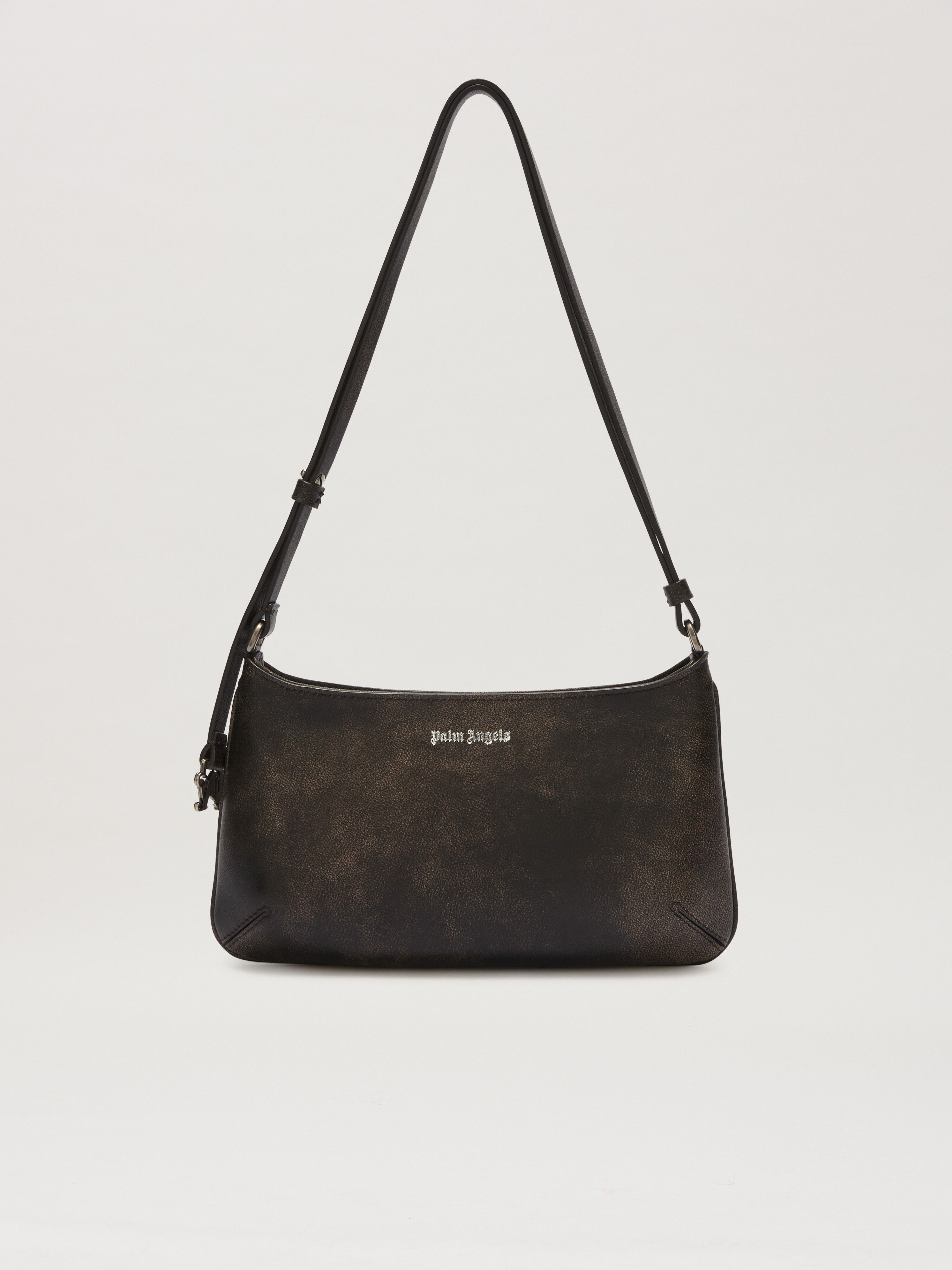 PALM ANGELS  Giorgina shoulder bag DARK BROWN PWNN028S25LEA002
