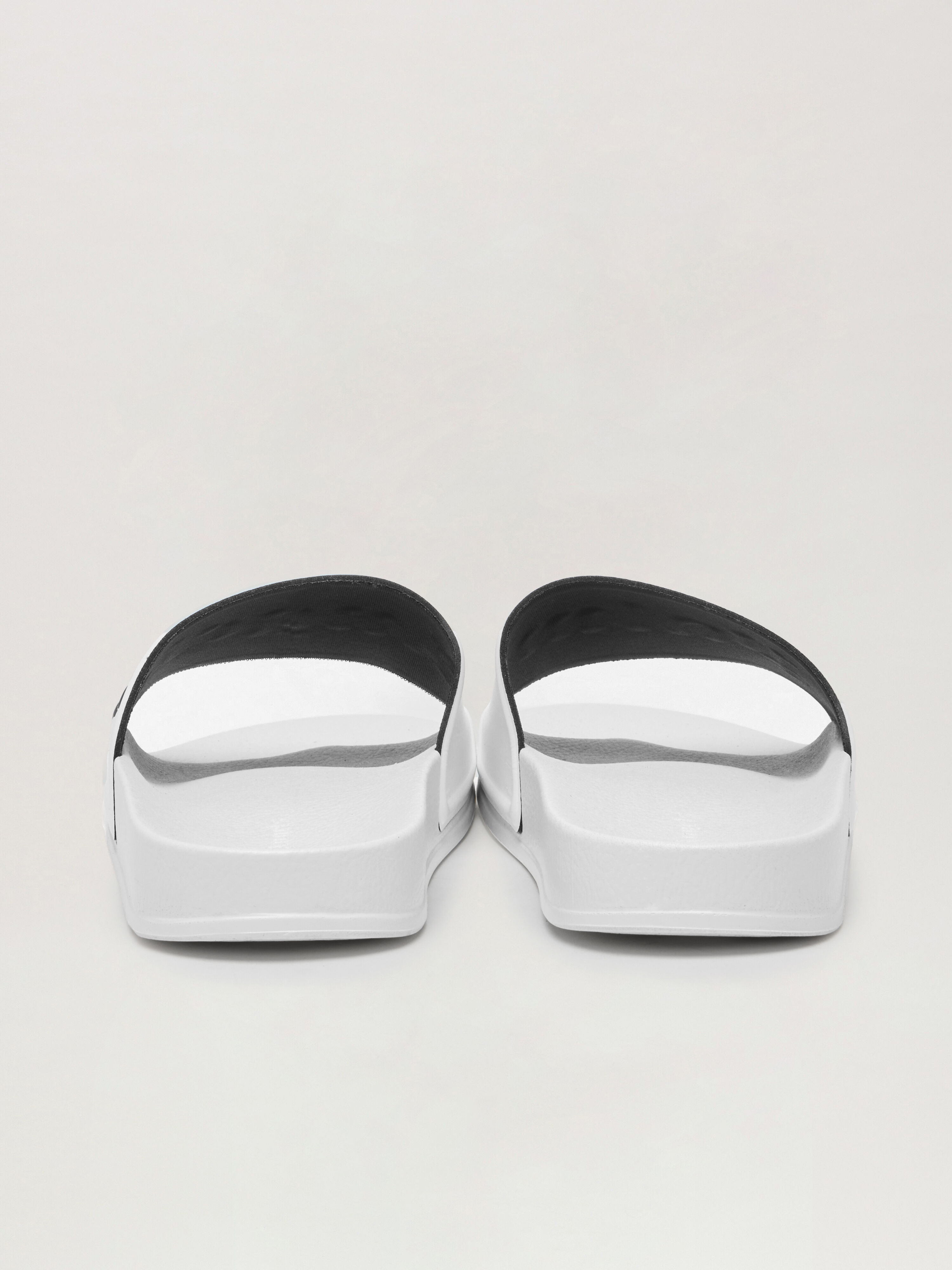 PALM ANGELS Pool Slider WHITE BLACK PWIC002C99PLA003