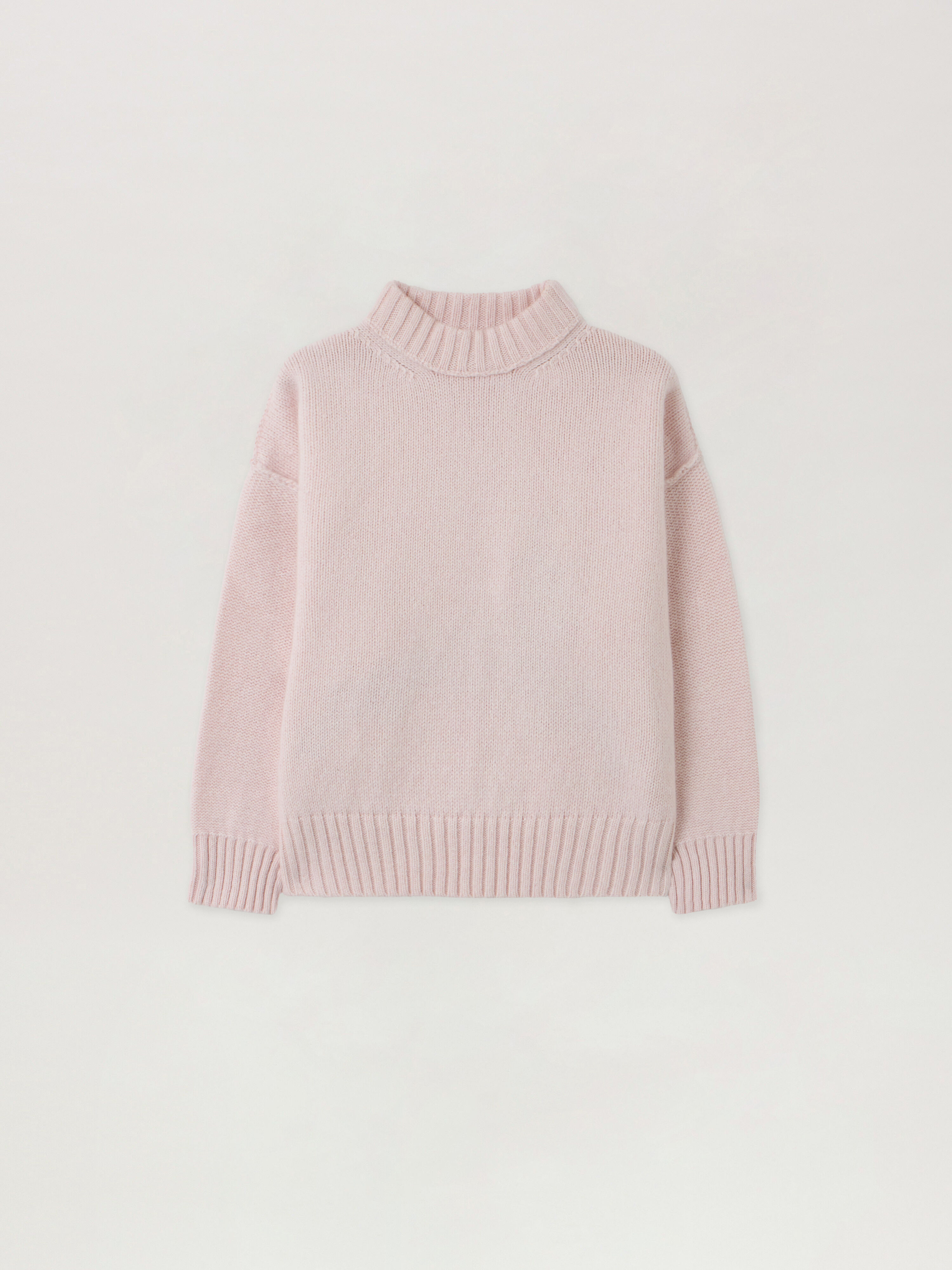 PALM ANGELS Curved Logo Knit Crewneck ROSE PINK - BRICK RED PGHE002F25KNI002