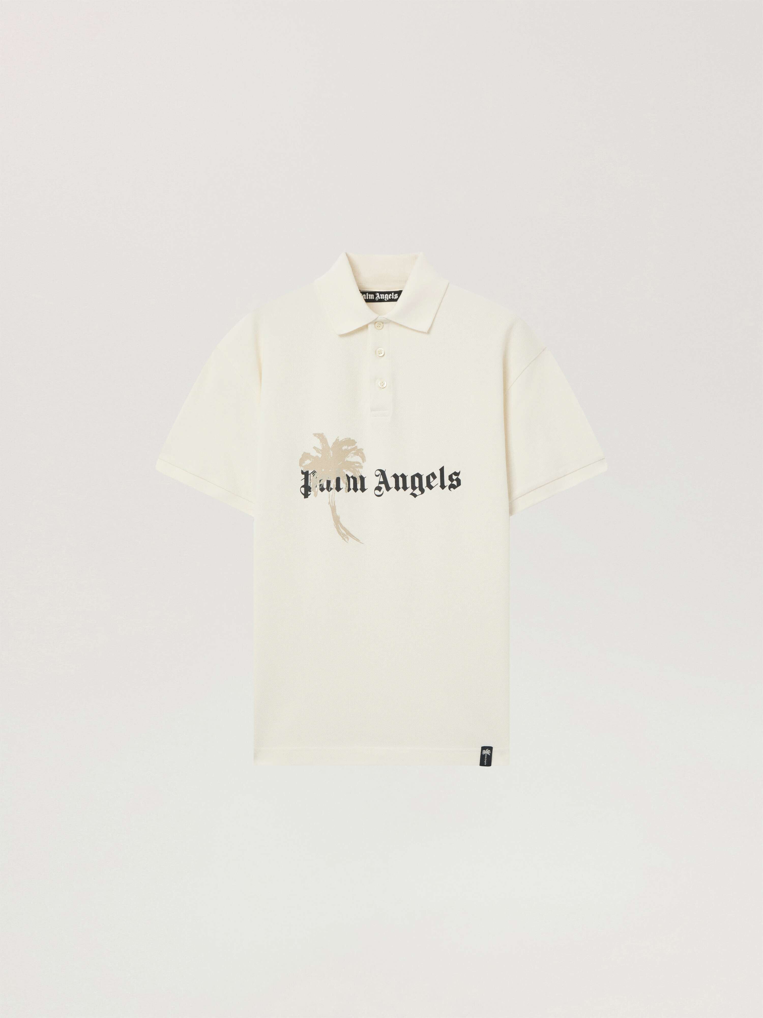 Palm Drift Polo S/S PALM ANGELS Palm Drift Polo S/S OFF WHITE - BLACK PAMGB02W26FB06