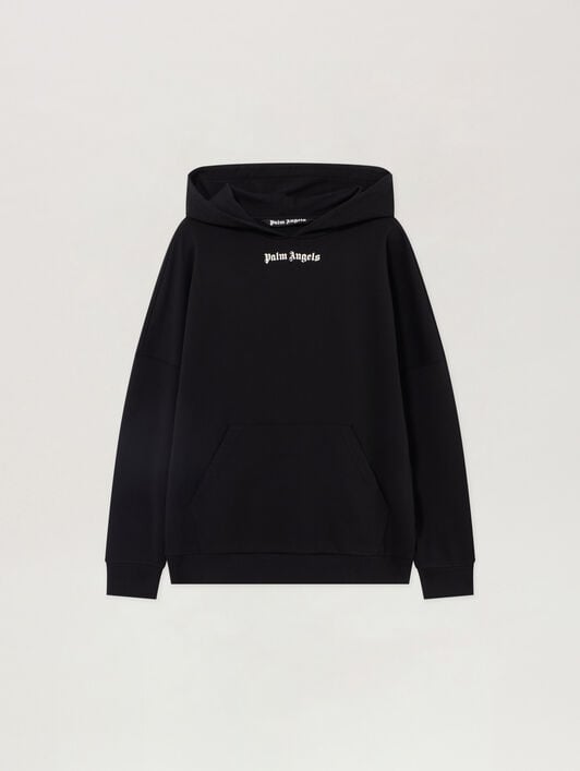 Classic Logo Oversized Hoodie PALM ANGELS Classic Logo Oversized Hoodie BLACK - OFF WHITE PAMBB02F26FL01