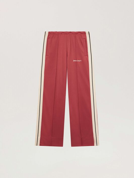 Classic Logo Track Loose Pants PALM ANGELS Classic Logo Track Loose Pants BRICK RED - OFF WHITE PAWCJ05F26FB01
