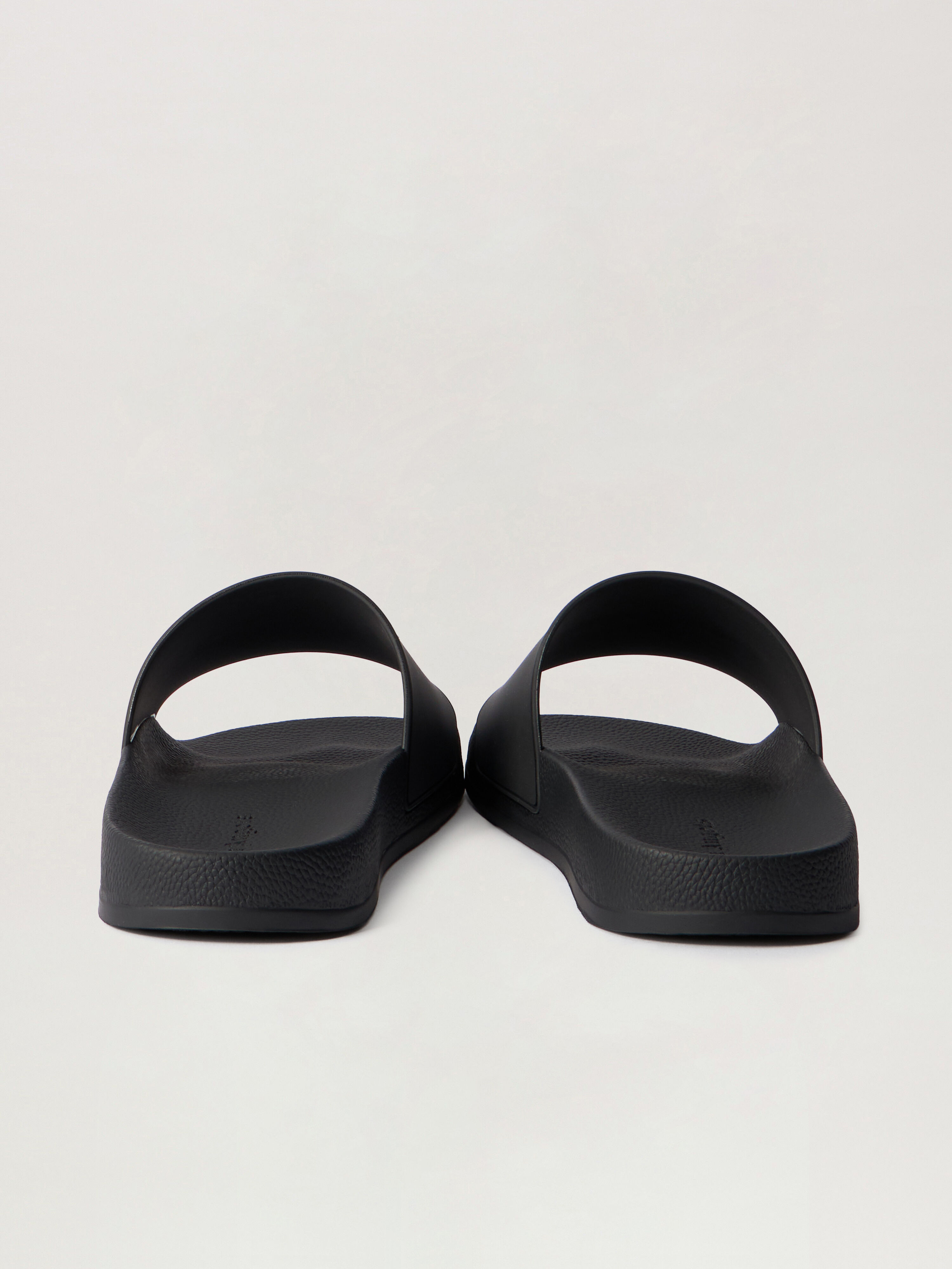 PALM ANGELS Classic Logo Sliders BLACK WHITE PMIC017S26MAT004