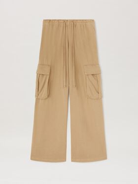 PALM ANGELS  Camel Cargo Pants CAMEL - CAMEL PMCF034S25FAB001