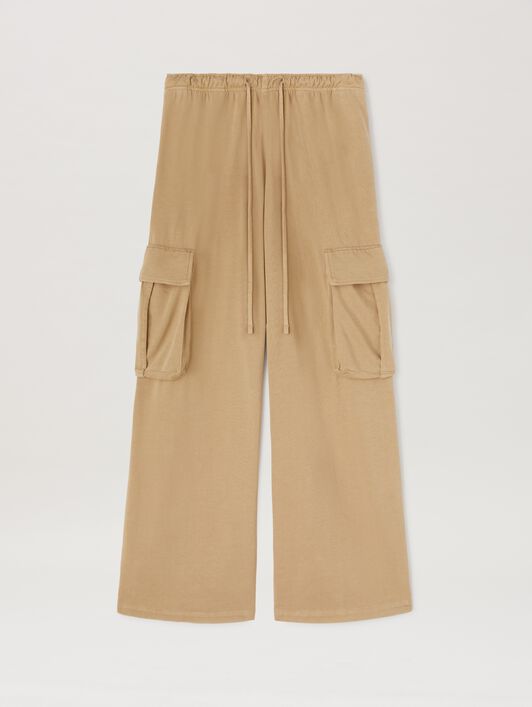 PALM ANGELS  Camel Cargo Pants CAMEL - CAMEL PMCF034S25FAB001