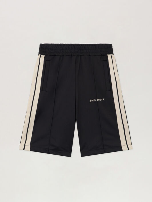 Classic Logo Track Shorts PALM ANGELS Classic Logo Track Shorts BLACK OFF WHITE PMCL009S26FAB001