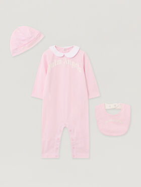 PALM ANGELS Baby Girl Gift Box SOFT PINK - OFF WHITE PG2X018F25JER001