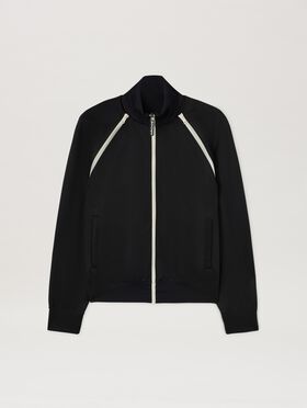 PALM ANGELS  Track Jacket BLACK - OFF WHITE PMBD058C99FAB002