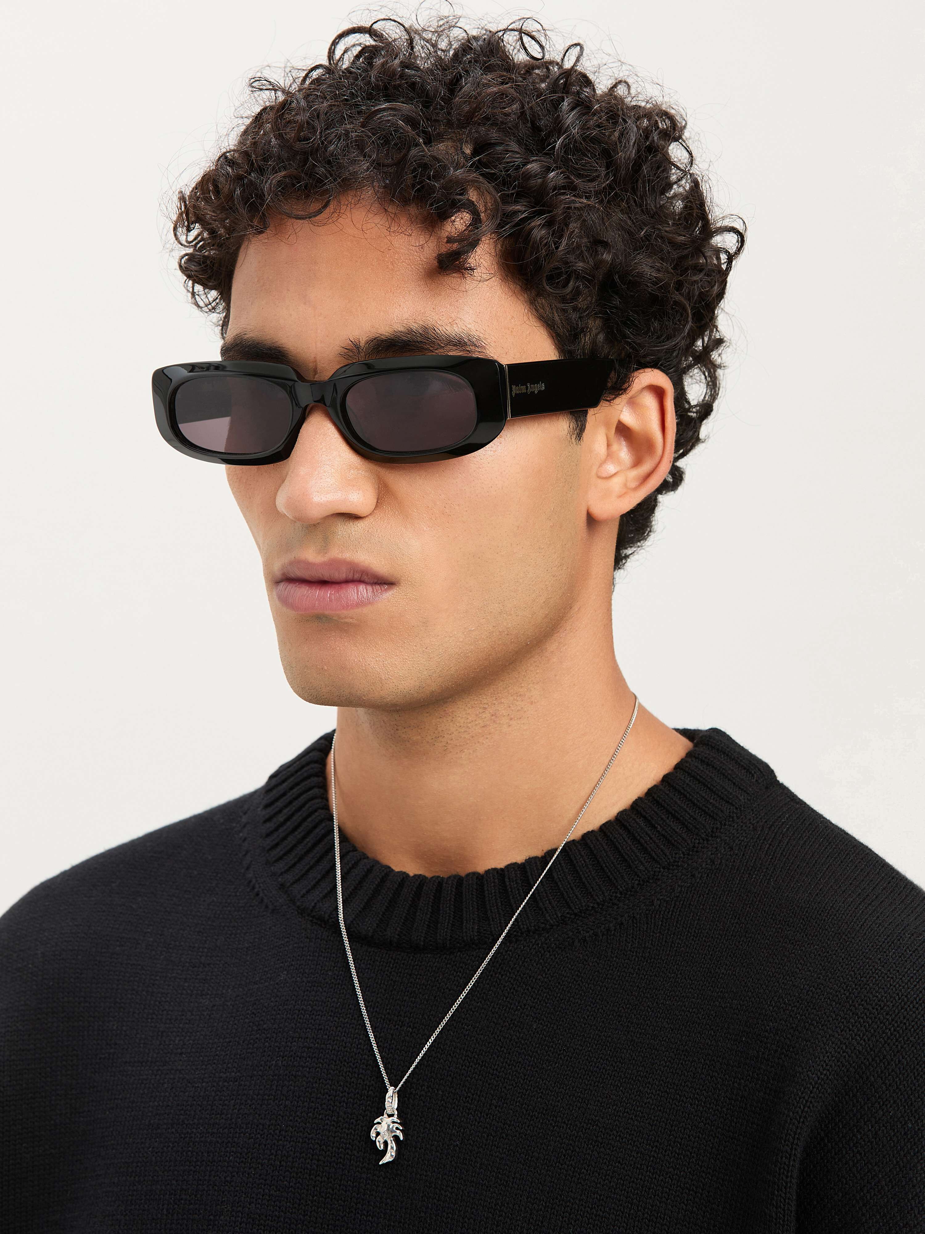 PALM ANGELS  Noah sunglasses BLACK - DARK GREY PERI104S25PLA001