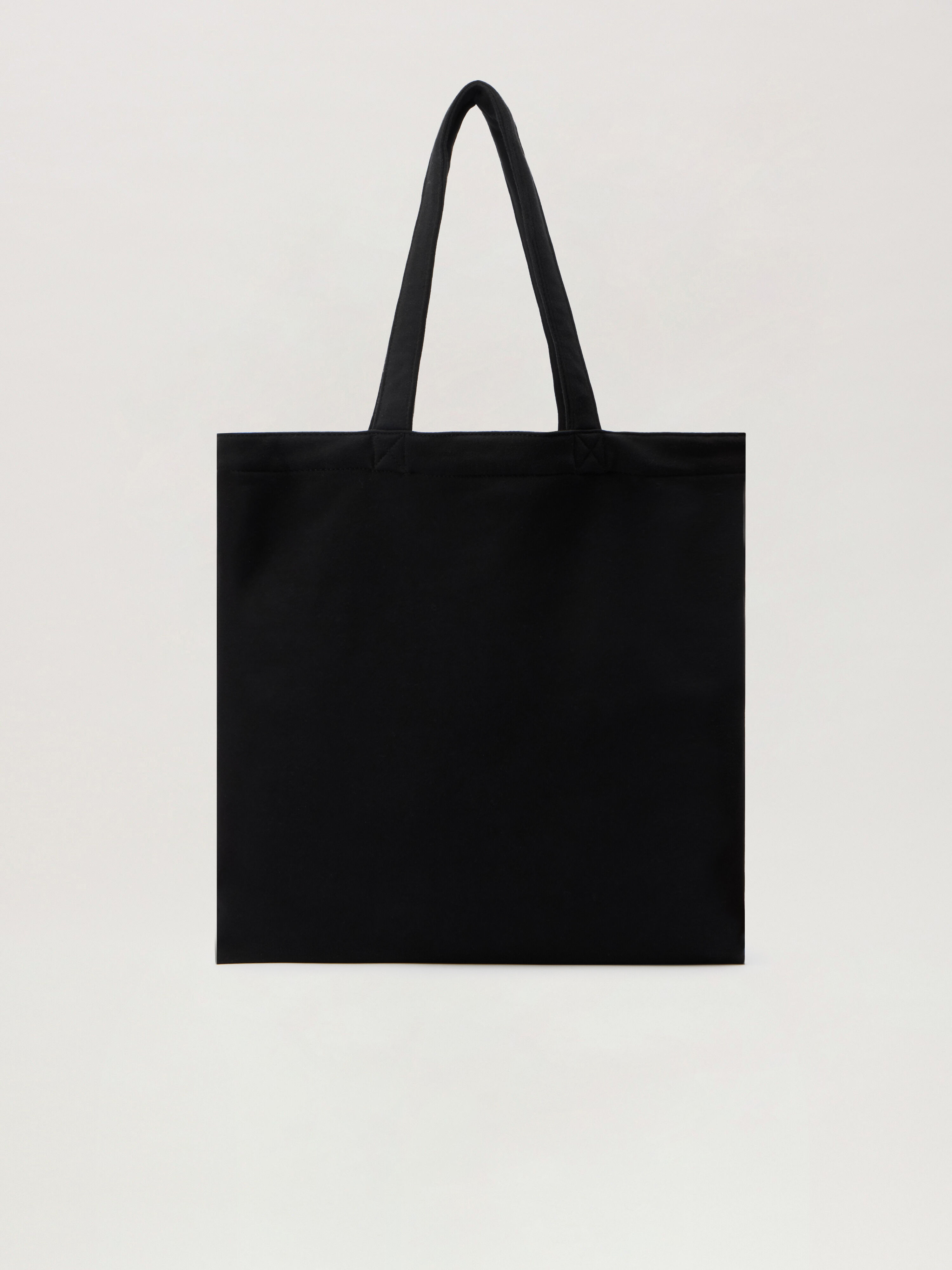 PALM ANGELS Classic Logo Tote Bag BLACK - OFF WHITE PMNA07GF25FLE002
