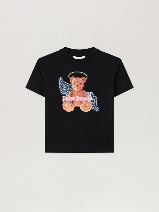 PALM ANGELS Bear Angel T-Shirt NERO/BLACK PGAA002S26JER001
