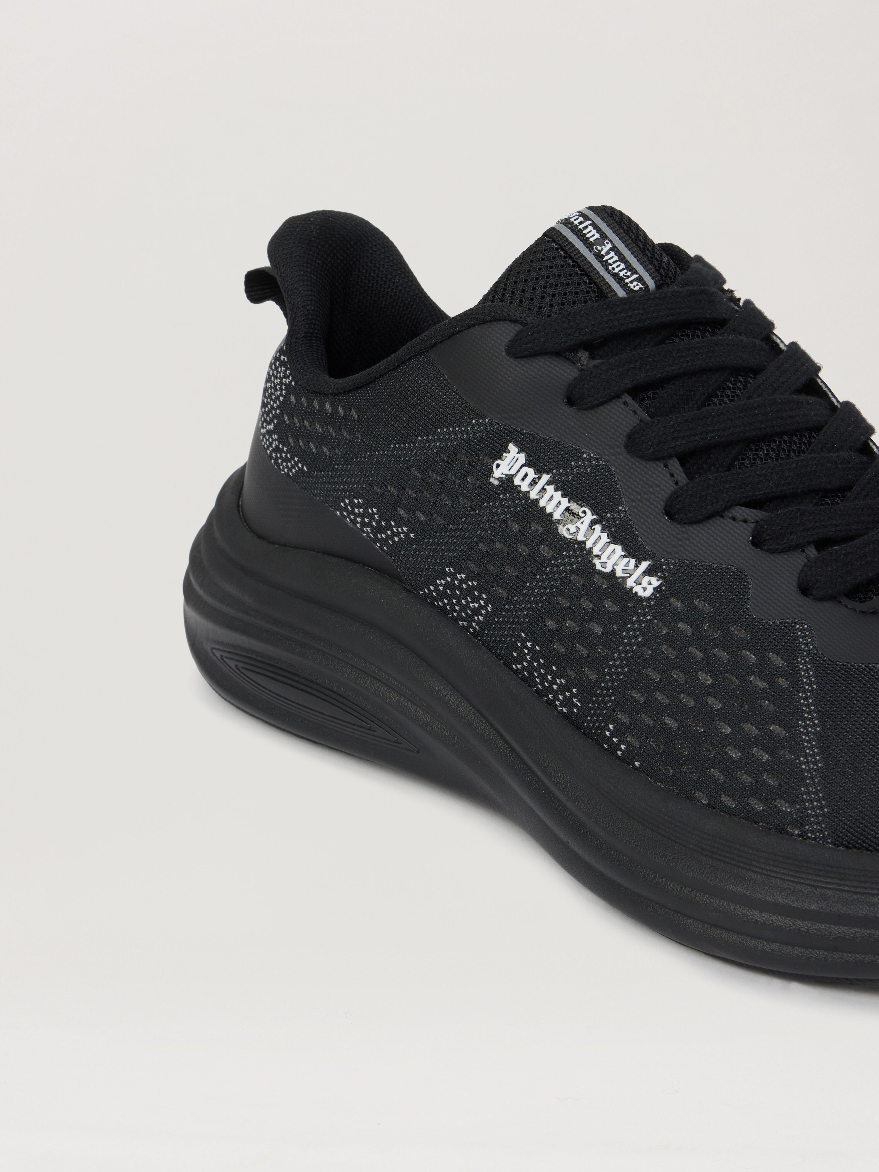 PALM ANGELS Sunset Sneakers BLACK WHITE PMIA10LS26LEA001