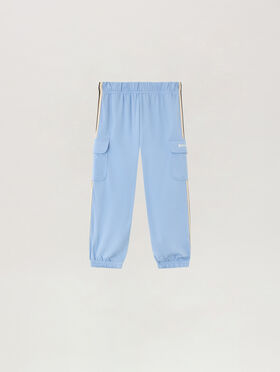 PALM ANGELS Track Cargo Sweatpant CELESTE/LIGHT BLUE PB4X005S26FLE001