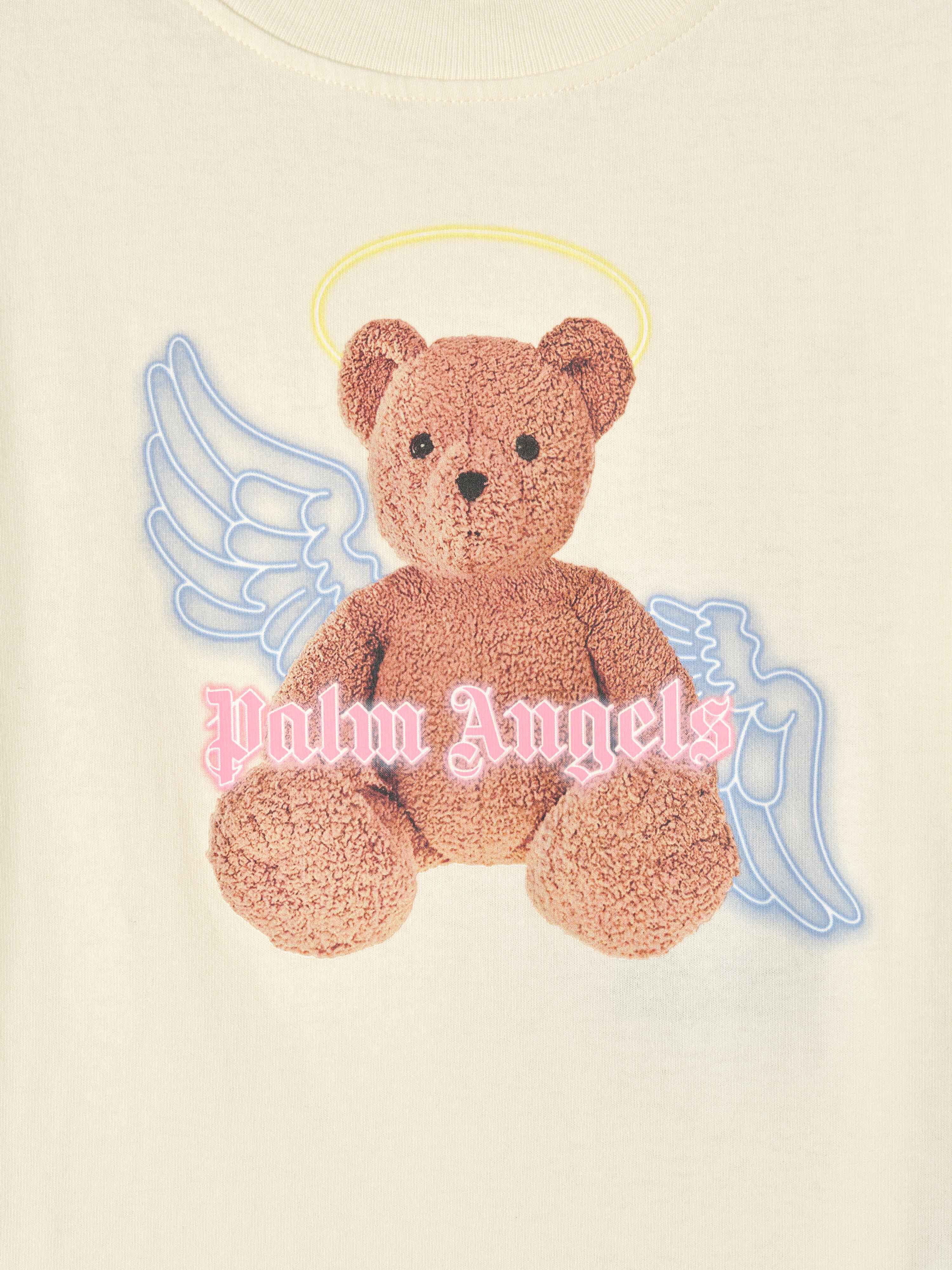 PALM ANGELS  Bear Angel T-shirt BUTTER BROWN PGAA002C99JER005