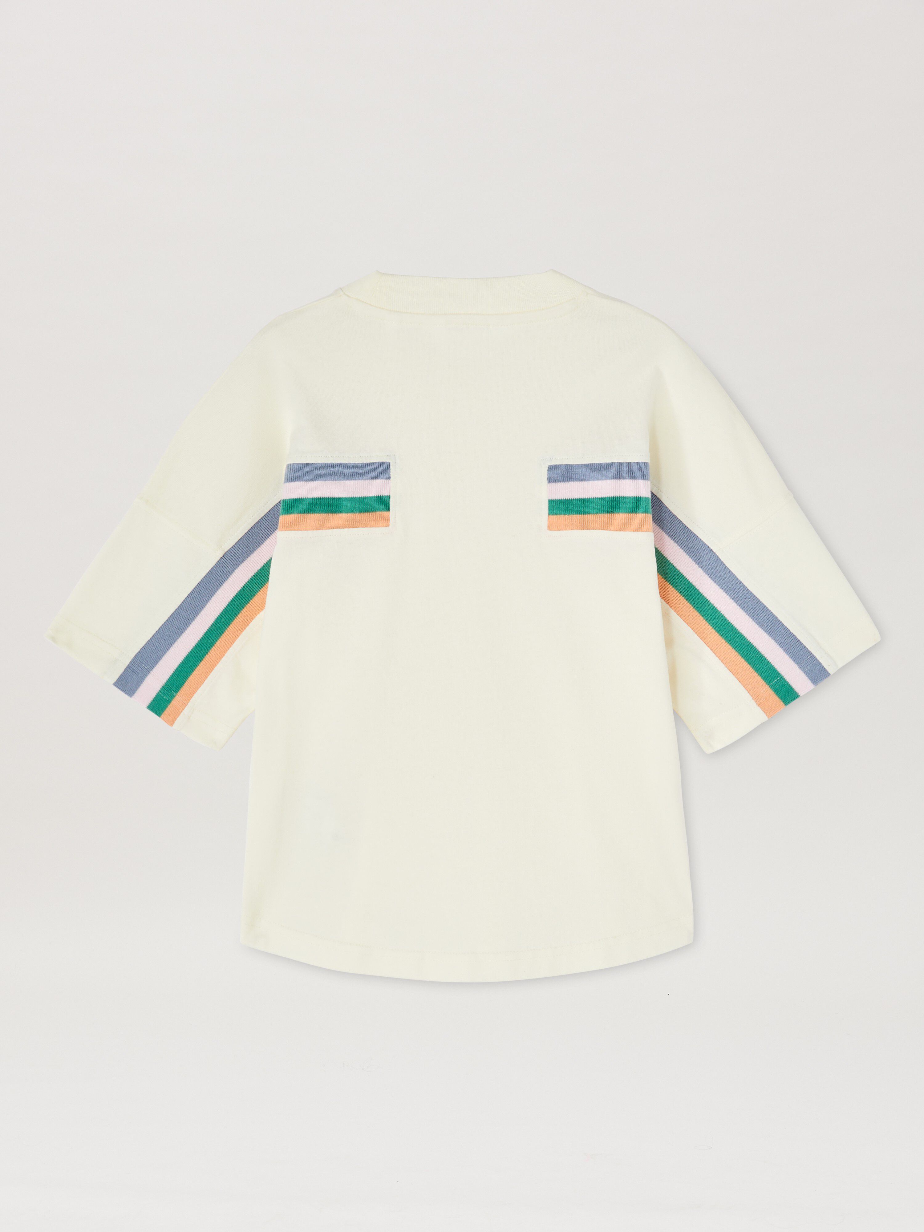 PALM ANGELS  Multicolor band T-shirt BUTTER ROSE PINK PGAA013S25JER001