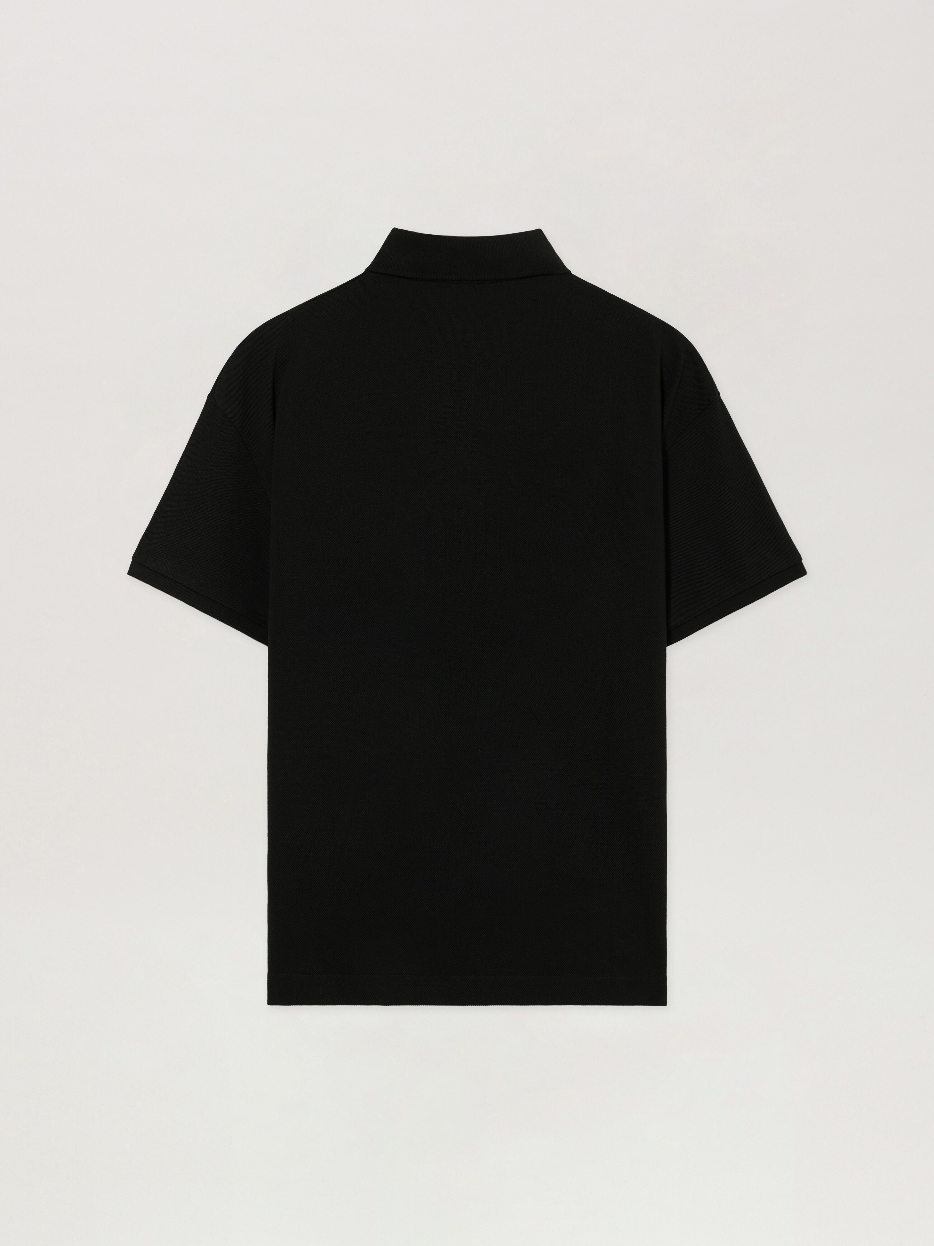 PALM ANGELS Polo Logo Spray BLACK - GREY PAMGB02F26FB02