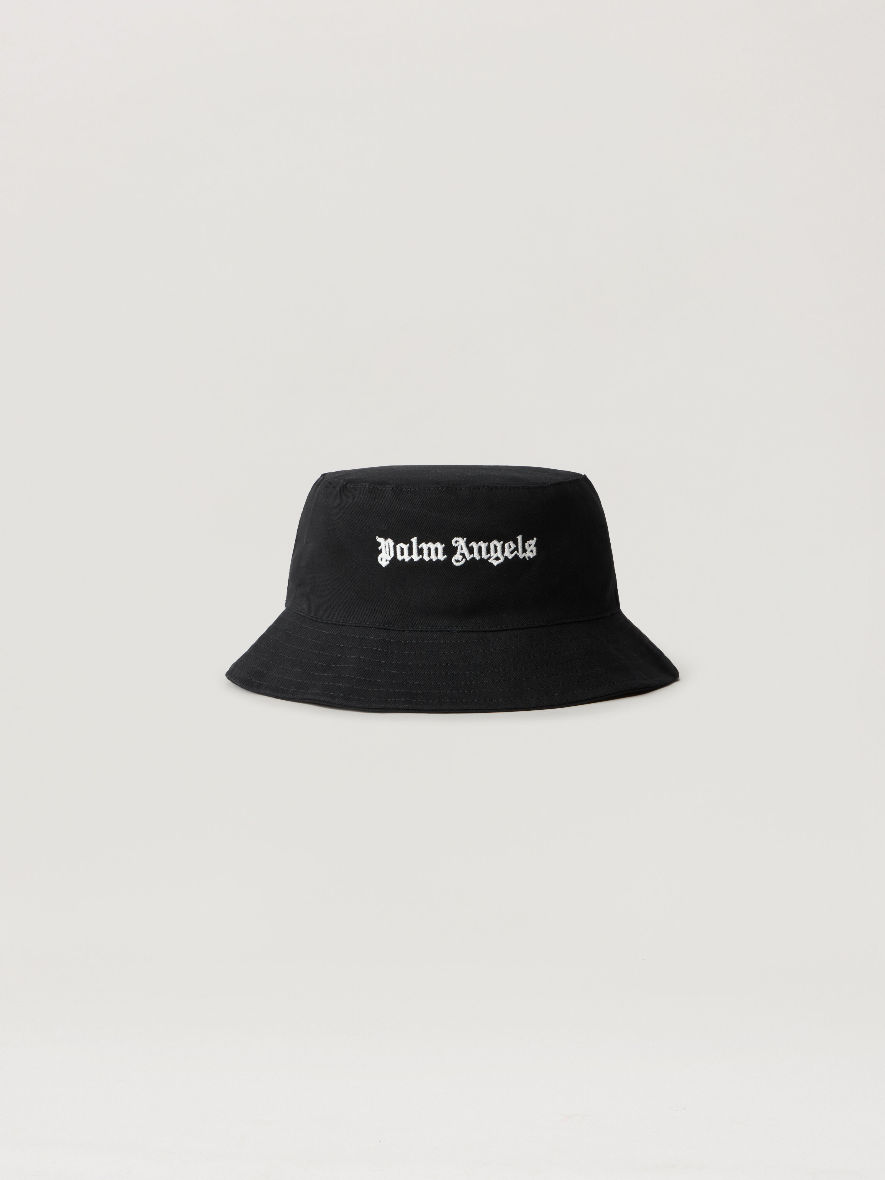 PALM ANGELS Logo Bucket Hat NERO/BLACK PBLA001S26FAB003