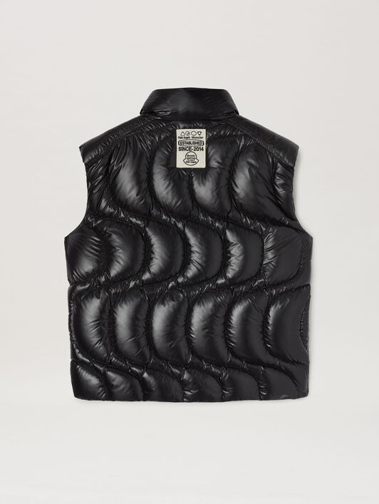 PALM ANGELS  Gwenyth Down Vest Moncler x Palm Angels BLACK - BLACK PMEX016T25FAB001