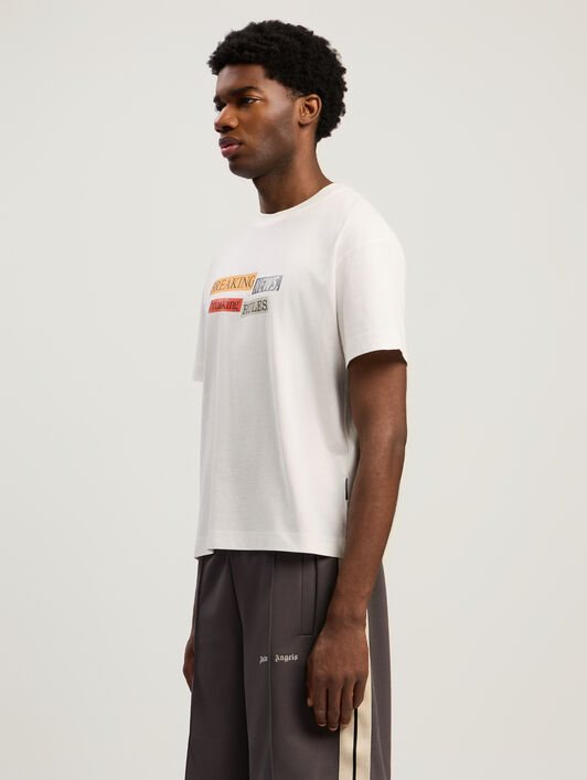 Quote Graphic T-Shirt PALM ANGELS Quote Graphic T-Shirt OFF WHITE - MULTICOLOR PMAA109F25JER005