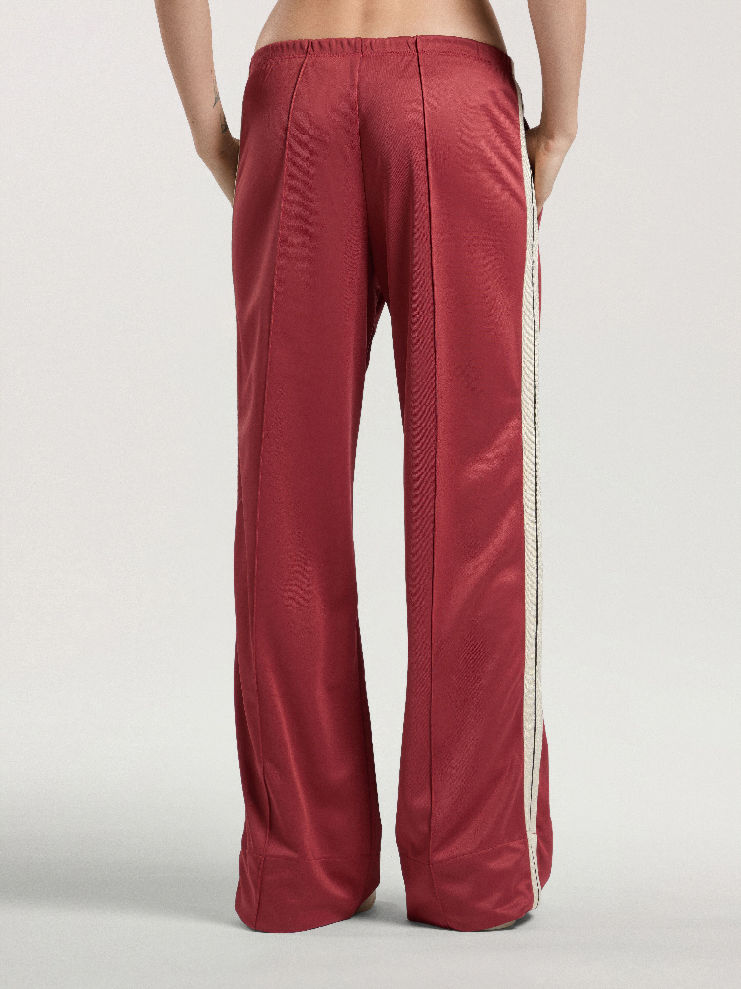 Classic Logo Track Loose Pants PALM ANGELS Classic Logo Track Loose Pants BRICK RED - OFF WHITE PAWCJ05F26FB01