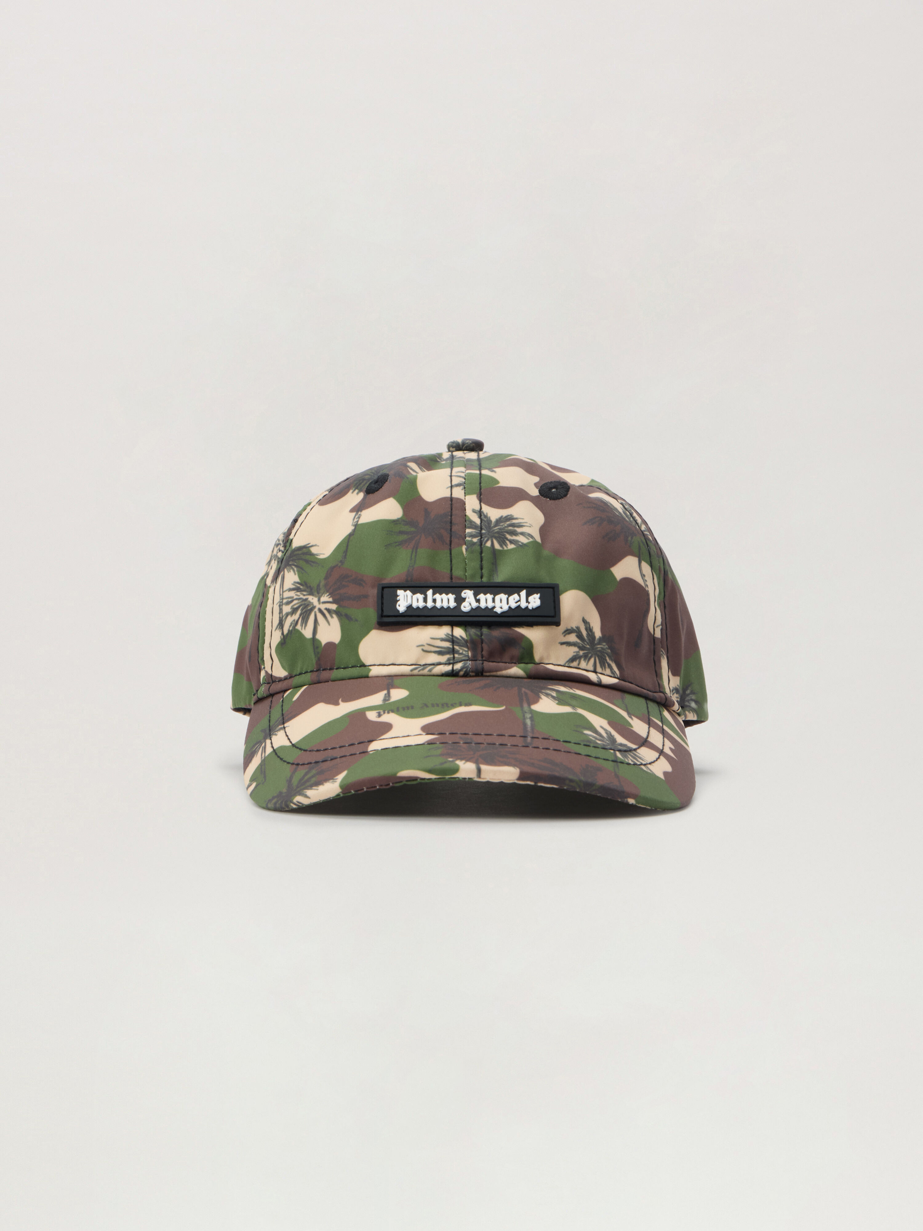 PALM ANGELS Camo Palms Baseball Cap MULTICOLOR - OFF WHITE PBLB002F25FAB002