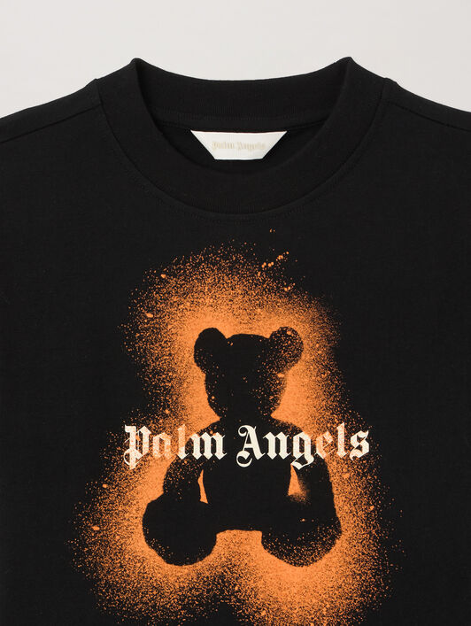 PALM ANGELS Spray Bear T-Shirt NERO/BLACK PBAA003S26JER006