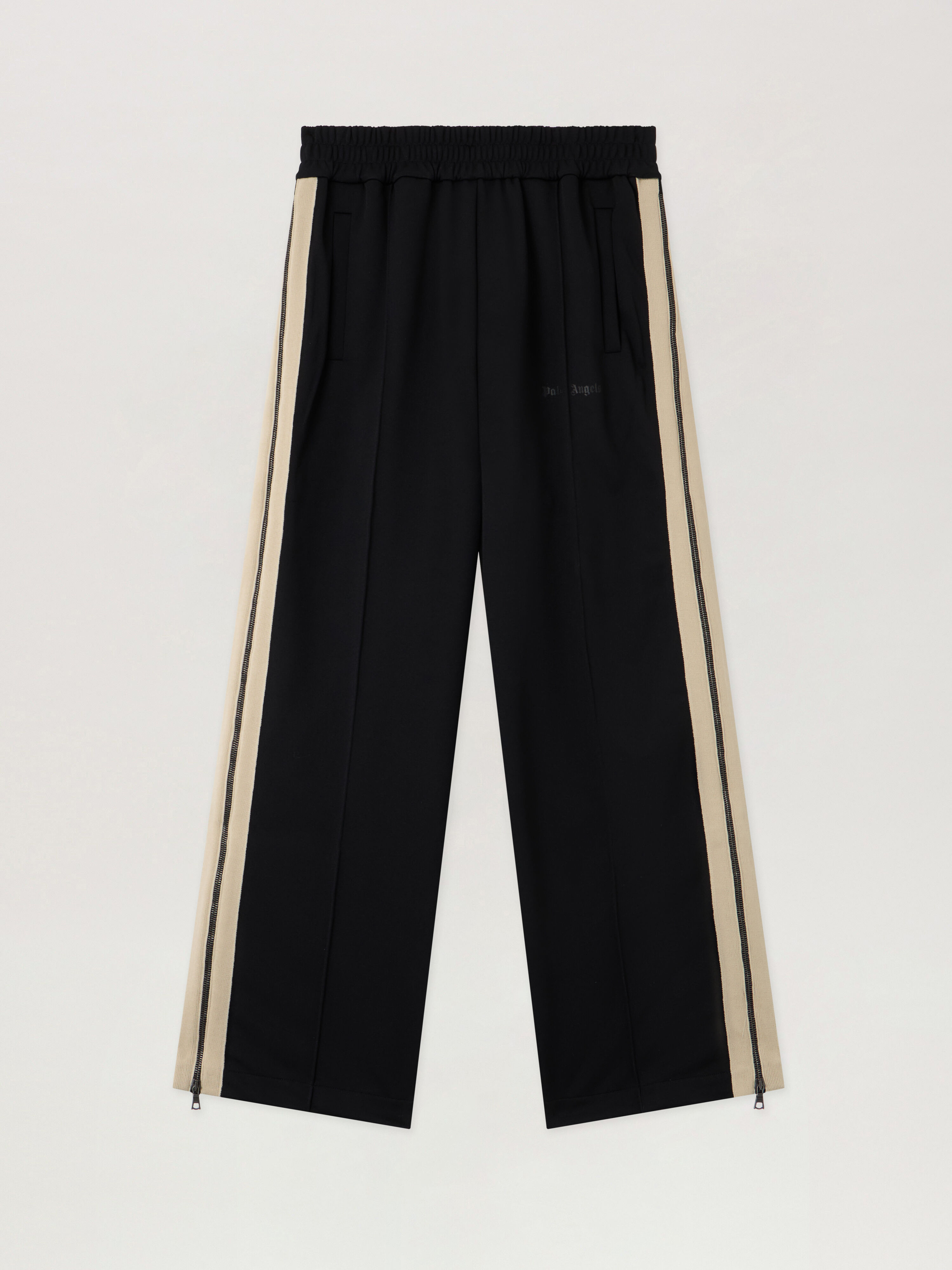 PALM ANGELS Performance Zipup Track Pants BLACK - ORANGE PMCJ04EF25FAB001