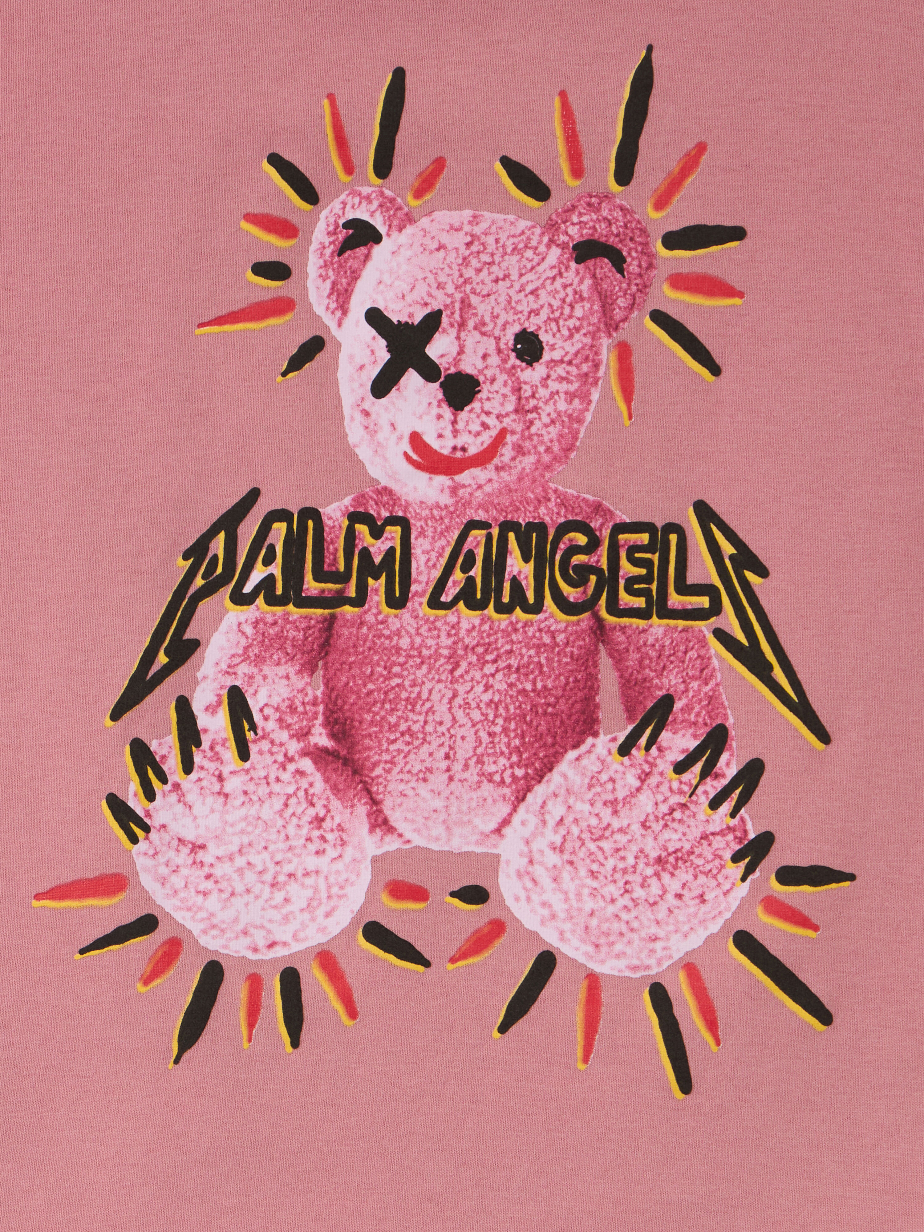 Punk Bear T-Shirt in ANTIQUE ROSE - ROSE PINK | Palm Angels®