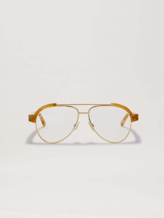 PALM ANGELS  Style 18 eyewear HAVANA LIGHT - NO COLOR PERJ018S25PLA001