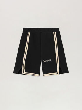 PALM ANGELS Minitrack Sweatshorts NERO/BLACK PBCI007S26FLE001